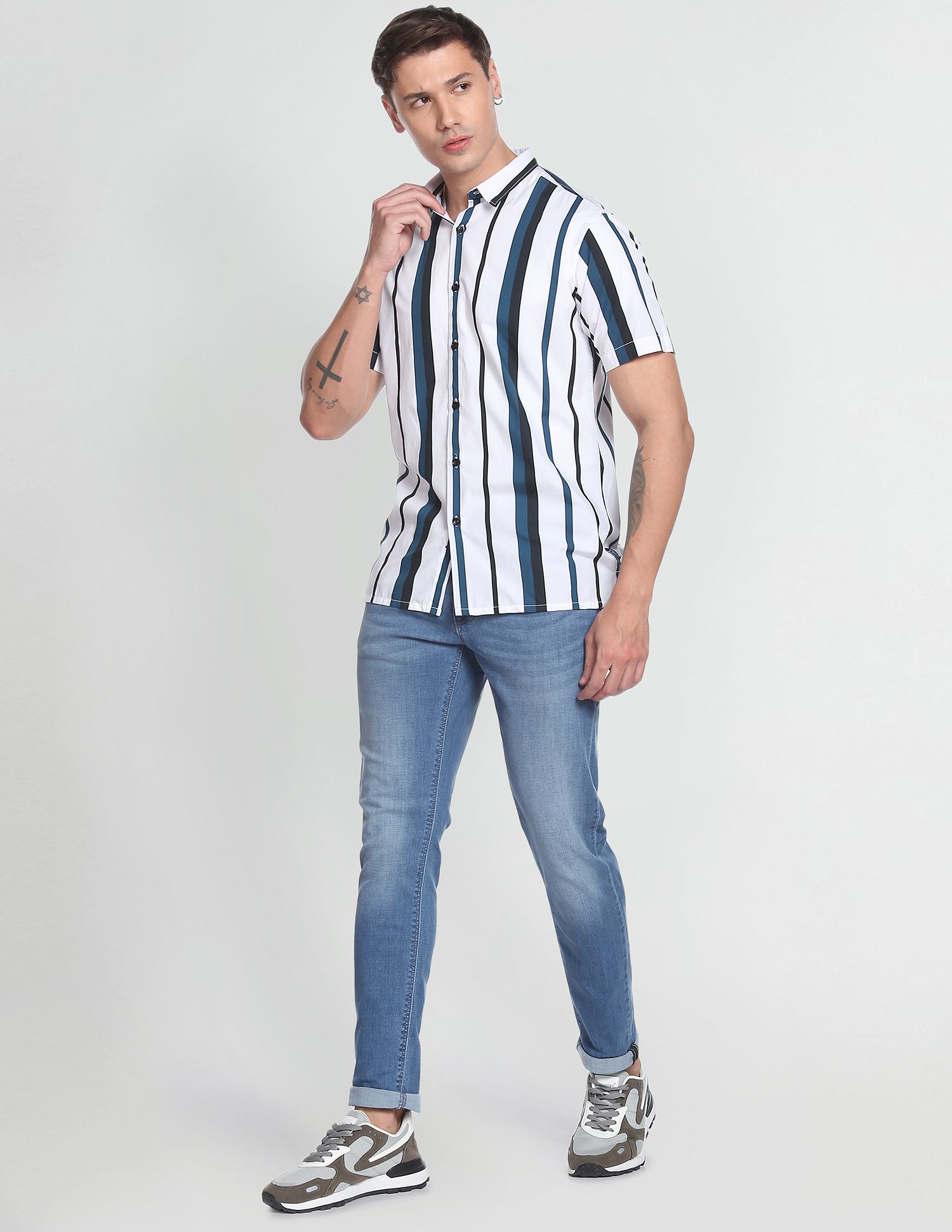 Flying Machine Mid Rise Super Skinny Fit Jeans