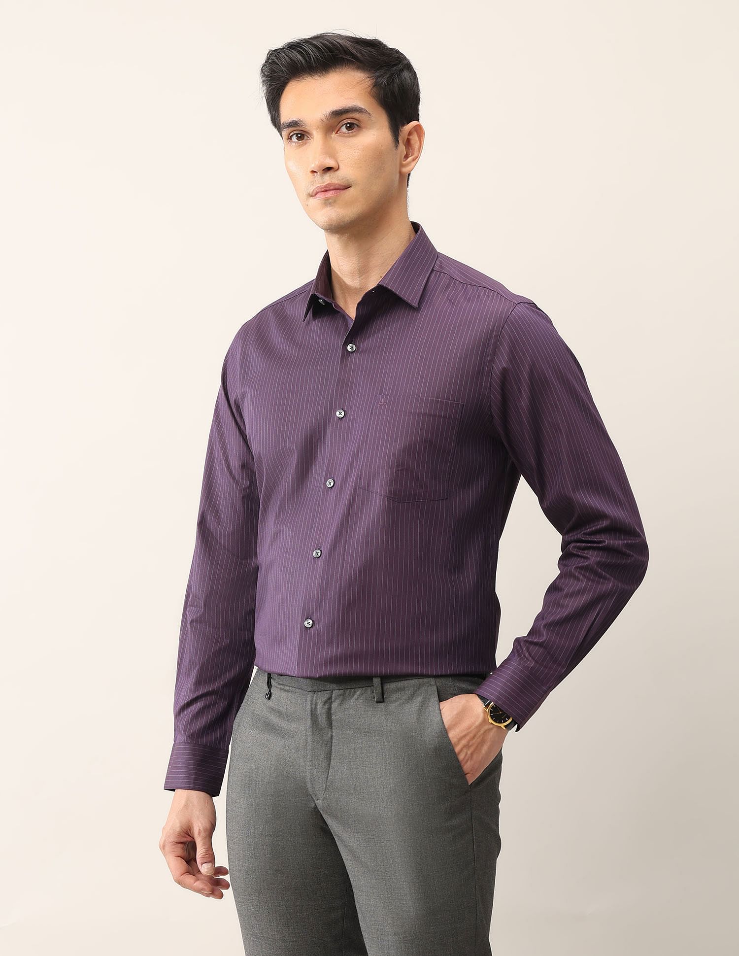 Arrow Vertical Striped Ceremonial Shirt
