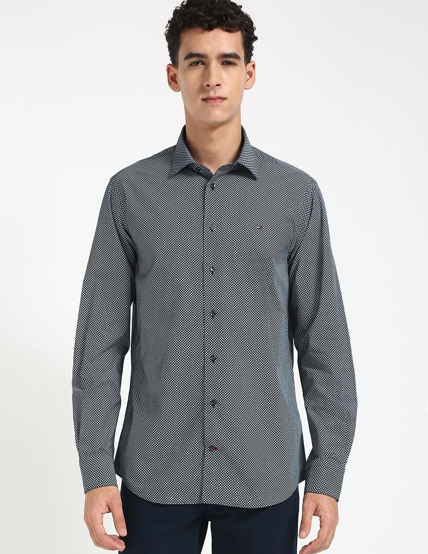 Tommy Hilfiger Printed Regular-Fit Woven Shirt