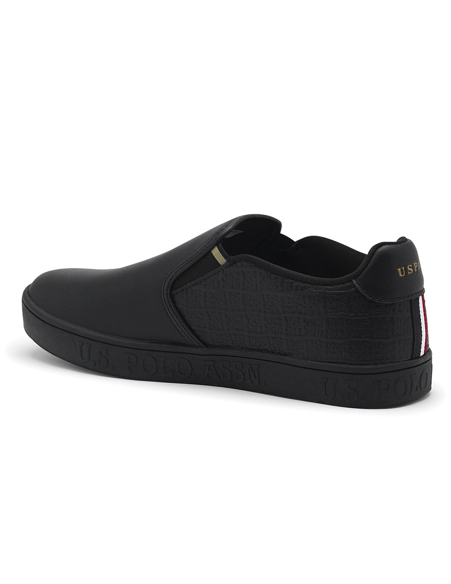 U.S. Polo Assn. Men Round Toe Solid Lyne Slip On Sneakers