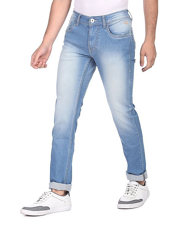 Flying Machine Stone Wash Michael Slim Tapered Fit Jeans