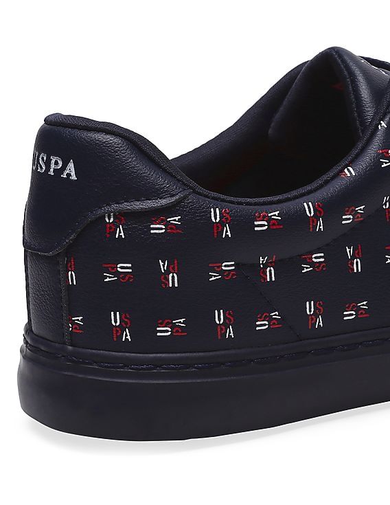 U.S. Polo Assn. Men Brand Print Lace Up Angus Sneakers