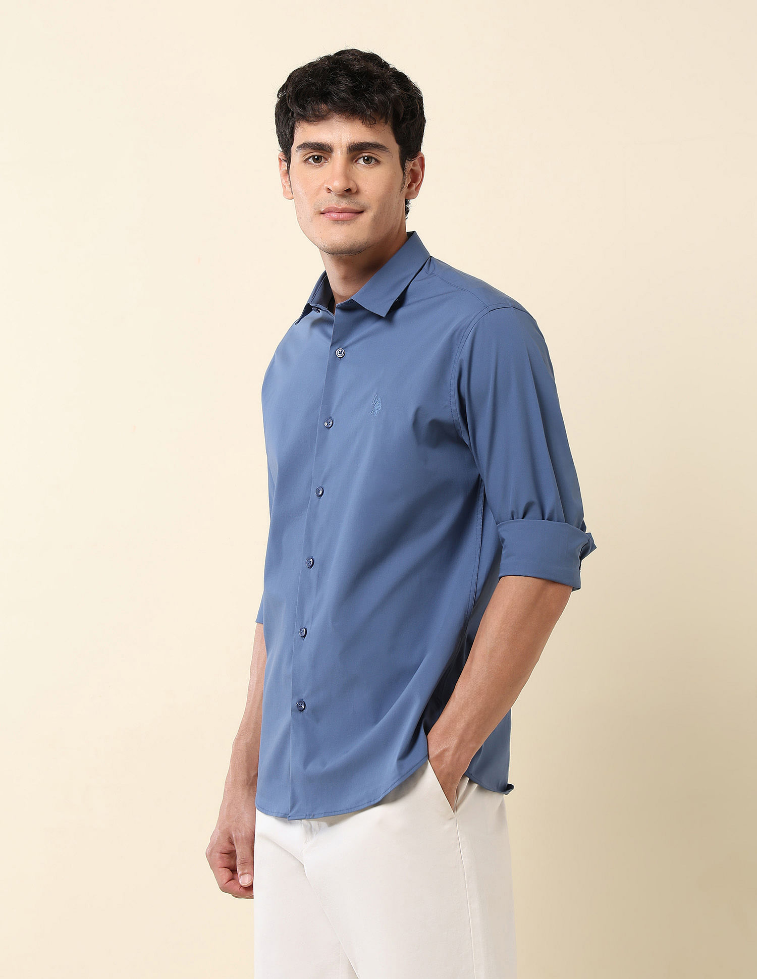 U.S. Polo Assn. Tailored Fit Solid Shirt