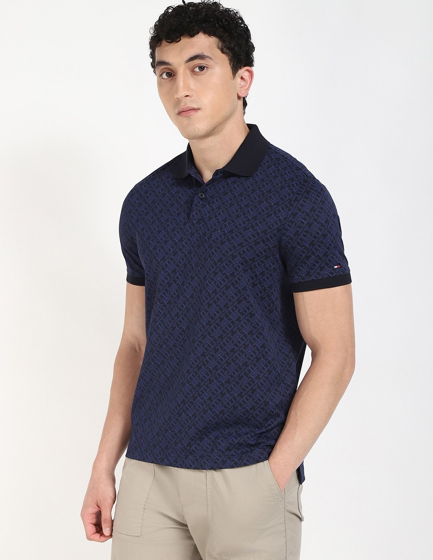 Tommy Hilfiger Embroidered Logo Regular-Fit Cotton Polo Shirt