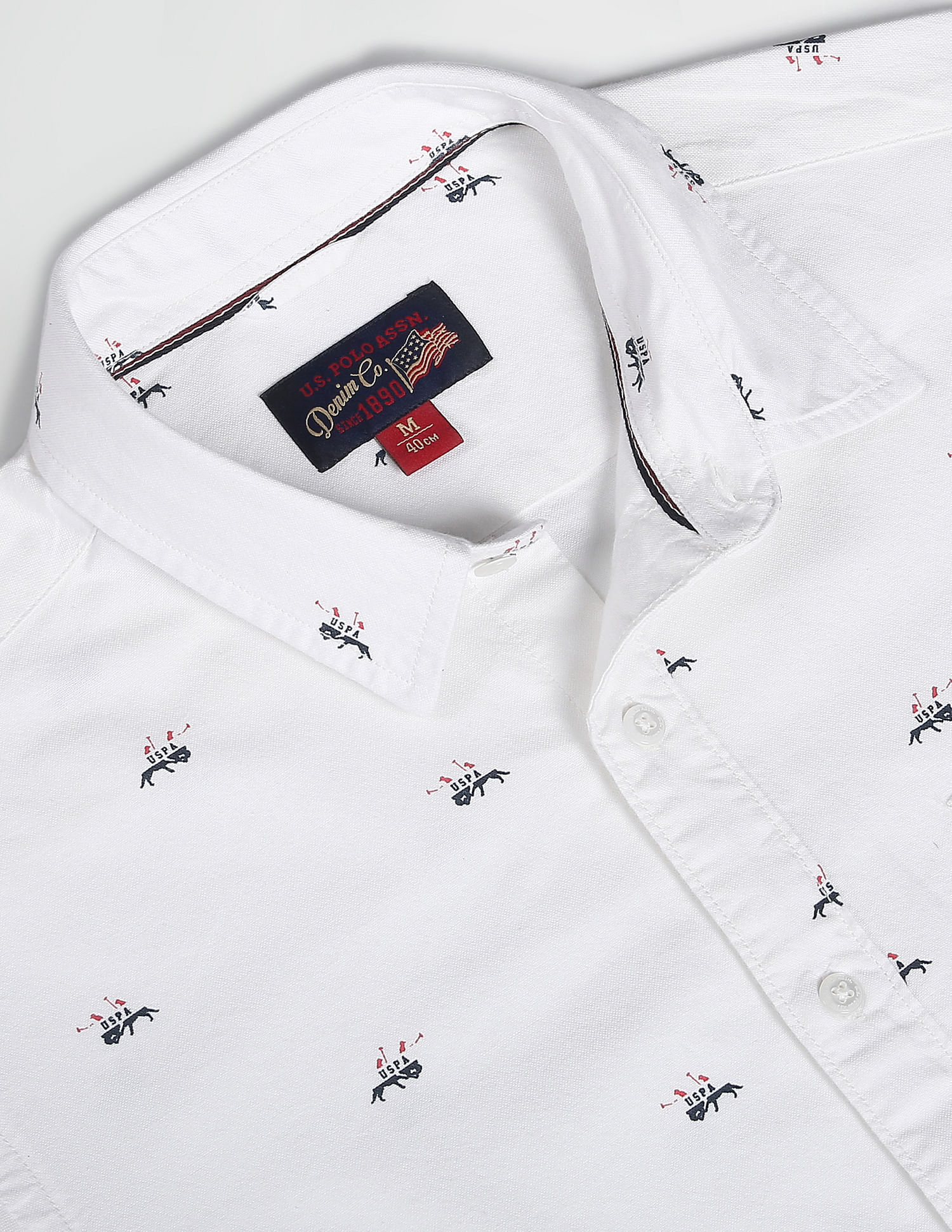 U.S. Polo Assn. Denim Co. BrPrint Oxford Shirt