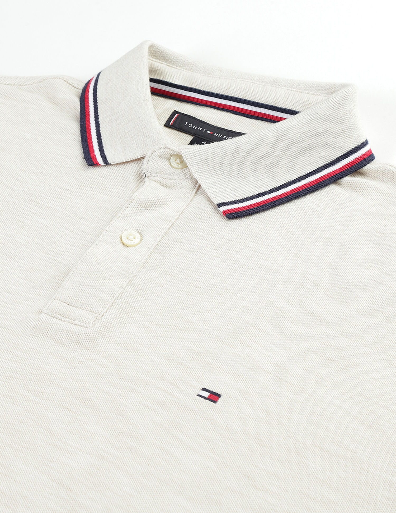 Tommy Hilfiger Tipped Pure Cotton Polo Shirt