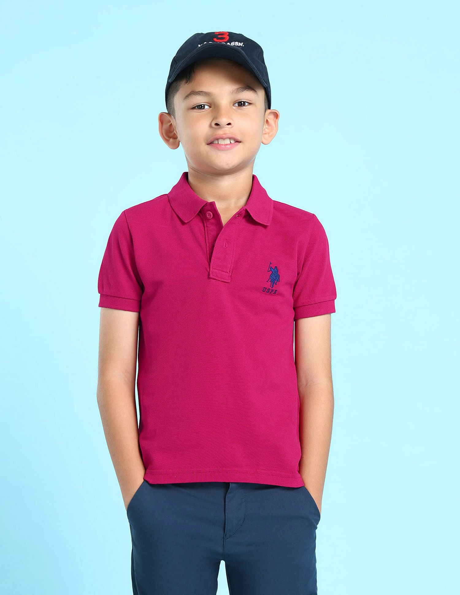 U.S. Polo Assn. Kids Boys Solid Polo Shirt