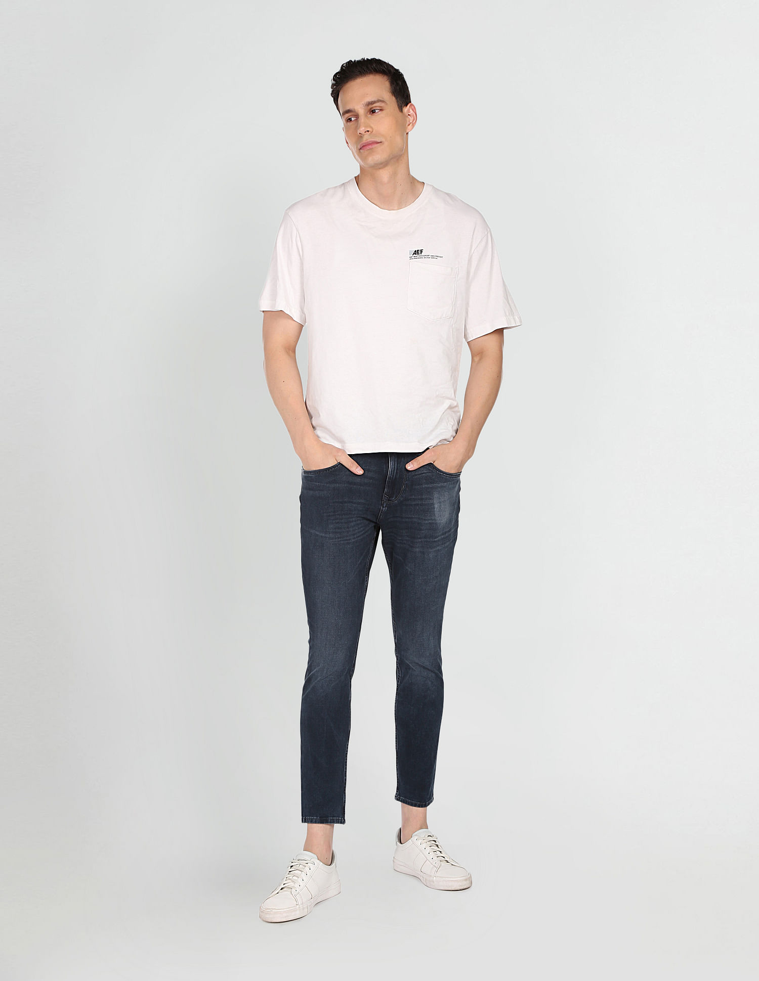 U.S. Polo Assn. Denim Co. Henry Cropped Fit Blue Jeans