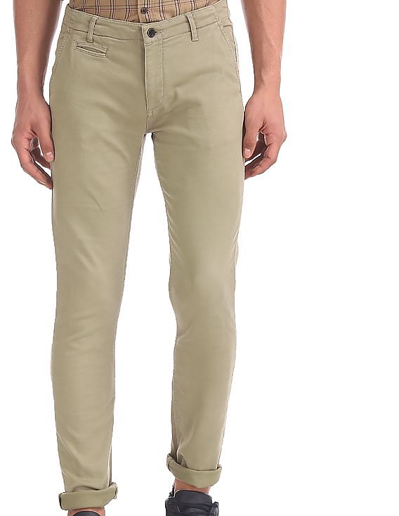 Buy Arrow Sports Mens Chrysler Fit Casual Trouser Regular Pants  ASZTR2543EOlive30 at Amazonin