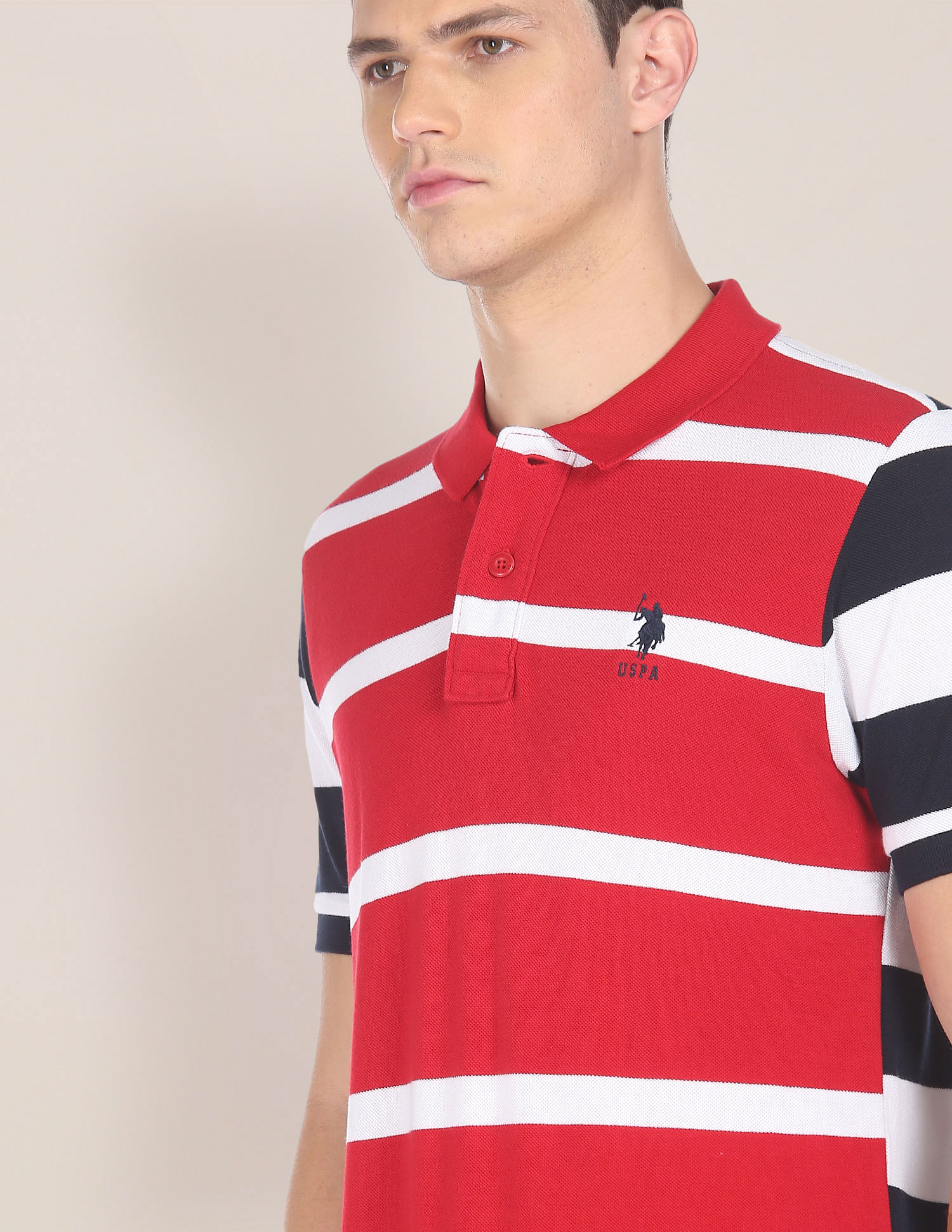 U.S. Polo Assn. Cotton Striped Polo Shirt