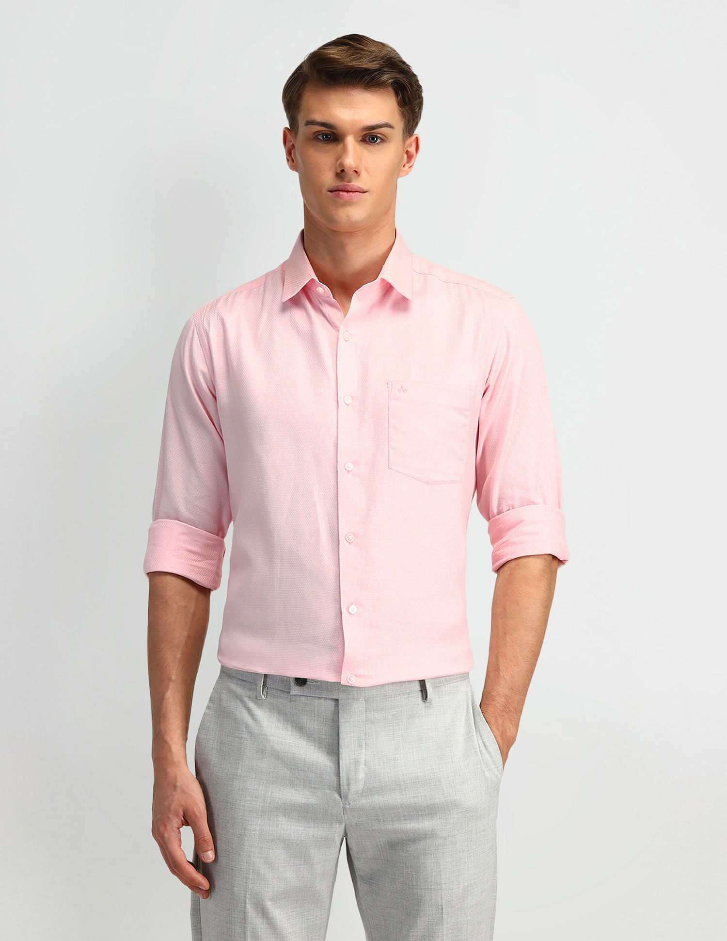 Arrow Textured Cotton Shirt