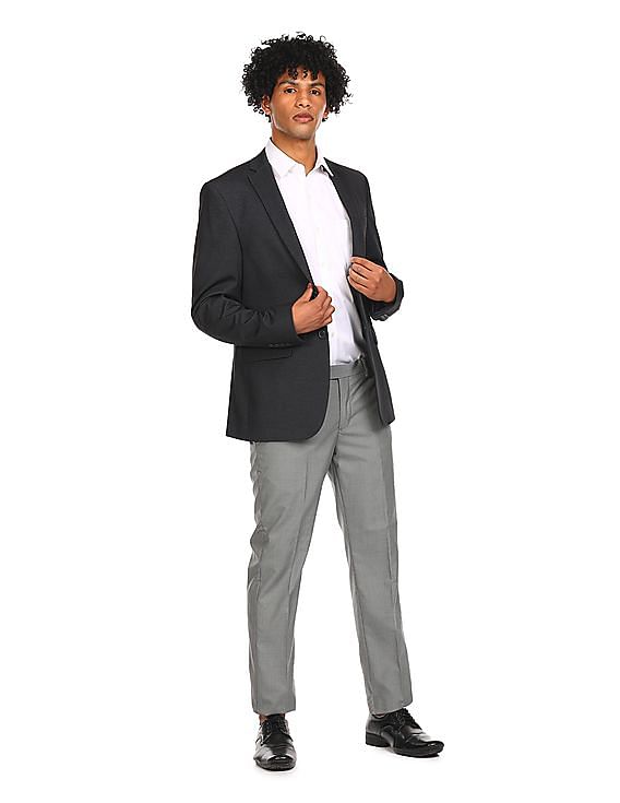 charcoal grey blazer men