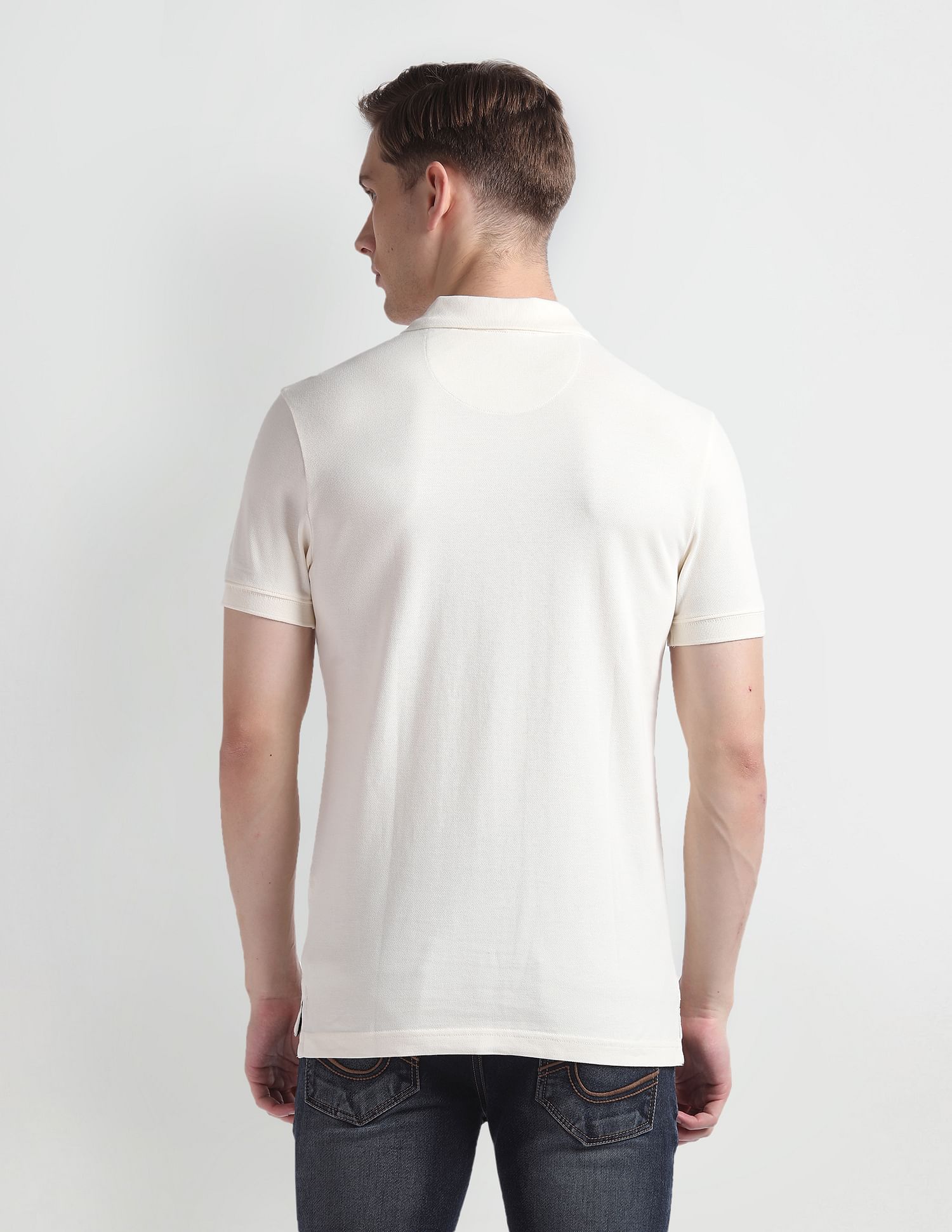 U.S. Polo Assn. Denim Co. Solid Cotton Polo Shirt