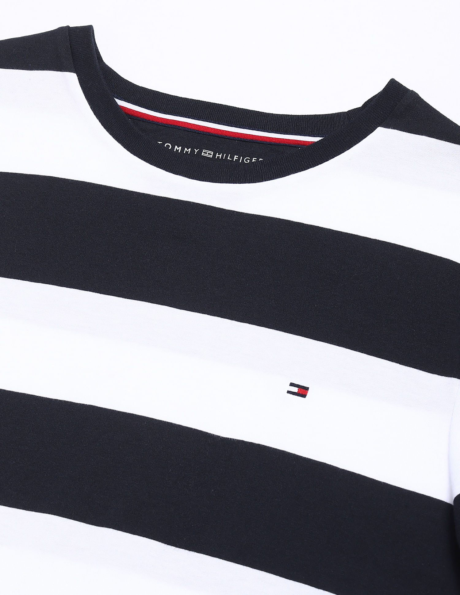 Tommy Hilfiger Striped Regular-Fit Cotton T-Shirt