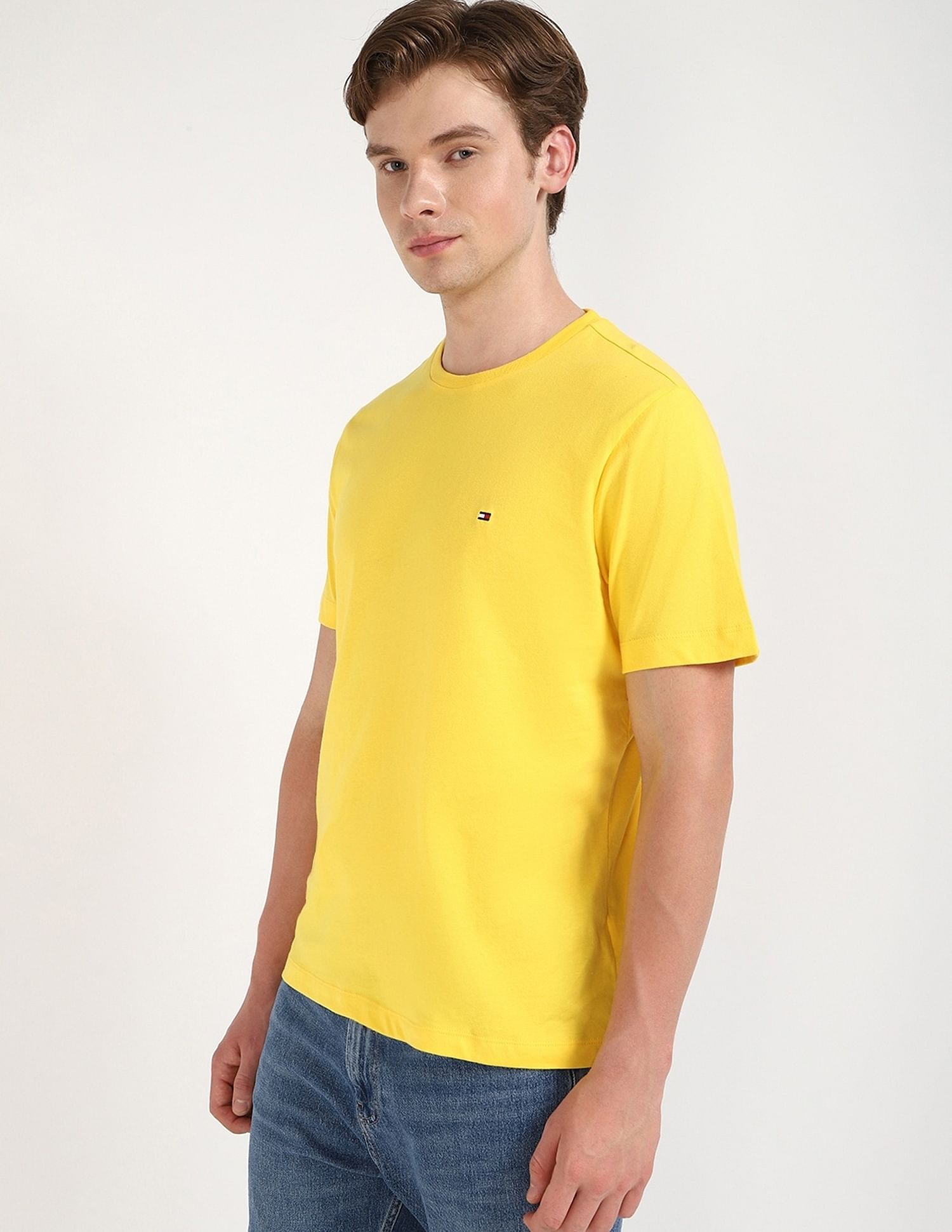 Tommy Hilfiger Solid Regular-Fit Cotton T-Shirt