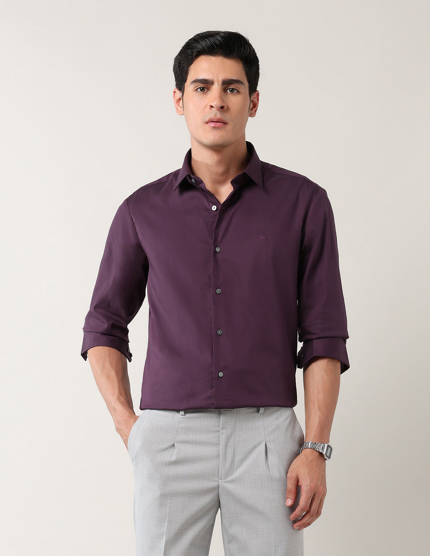 Arrow Newyork Brooklyn Ultra Slim Fit Twill Shirt