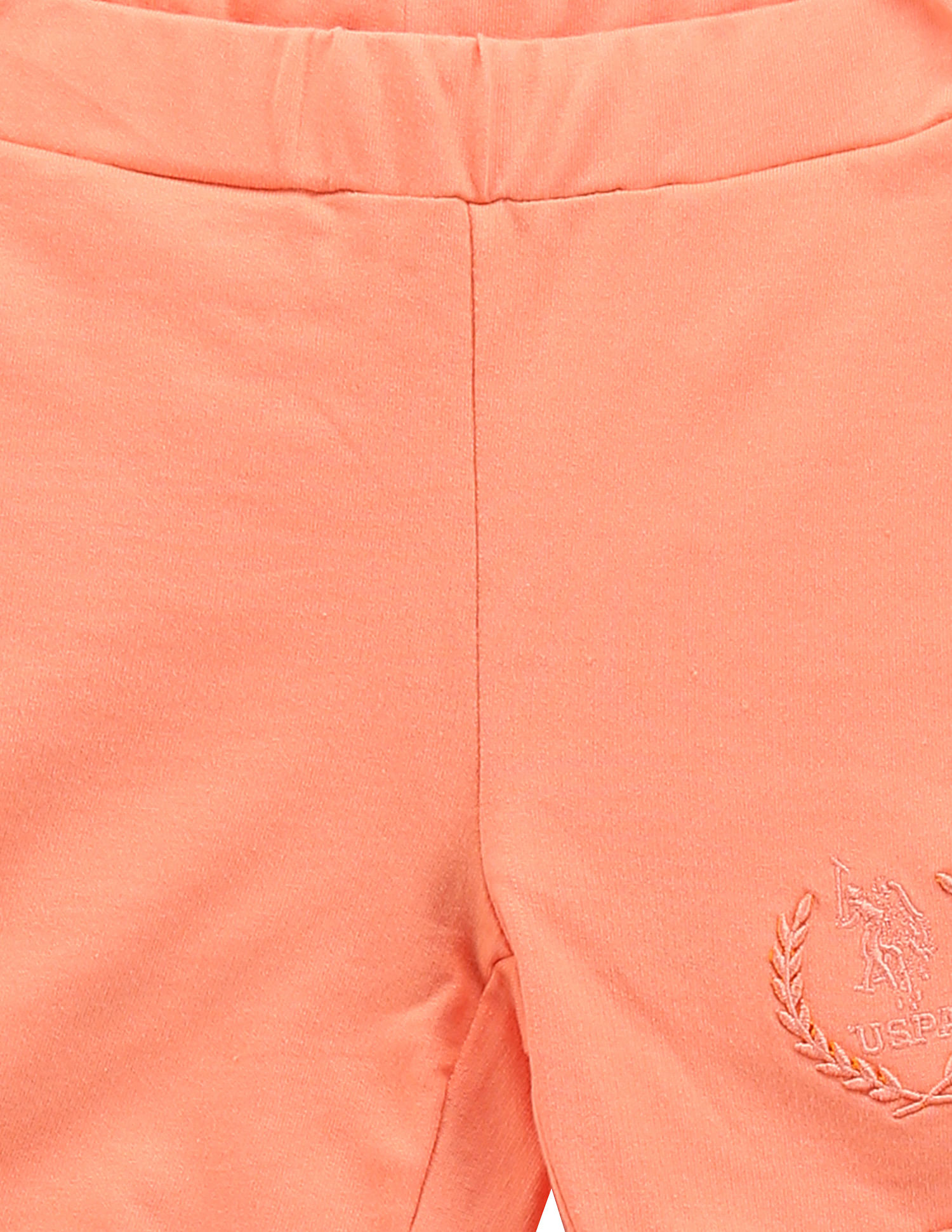 U.S. Polo Assn. Kids Girls Solid Sweat Shorts