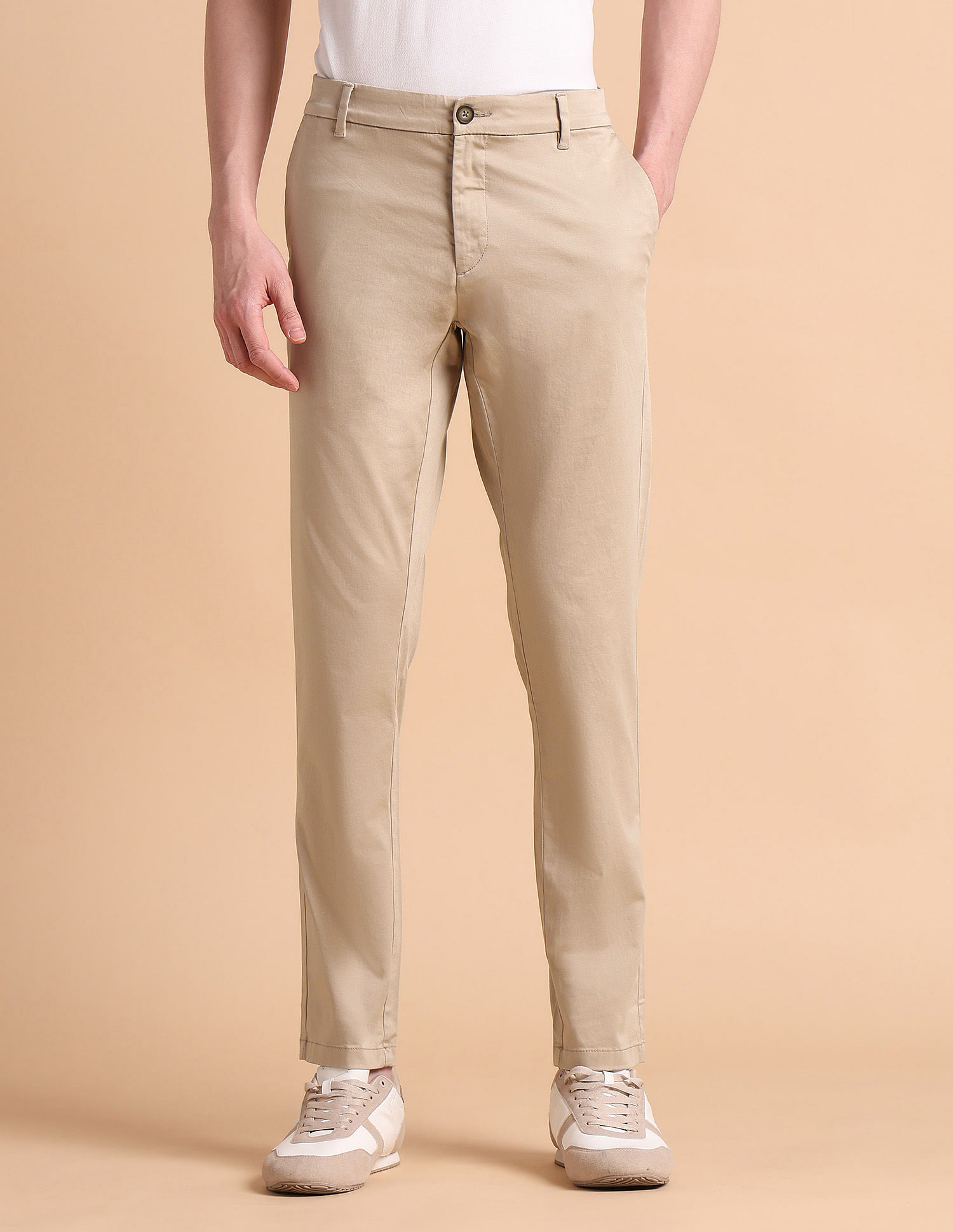 U.S. Polo Assn. Super Slim Fit Satin Chinos
