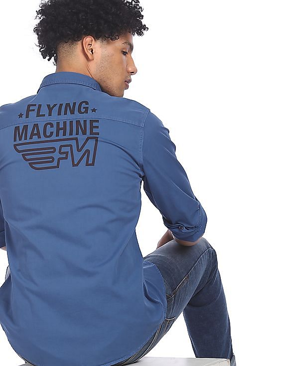 flying machine blue label shirts