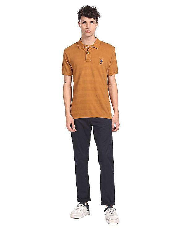 U.S. Polo Assn. Structured Stripe Cotton Polo Shirts
