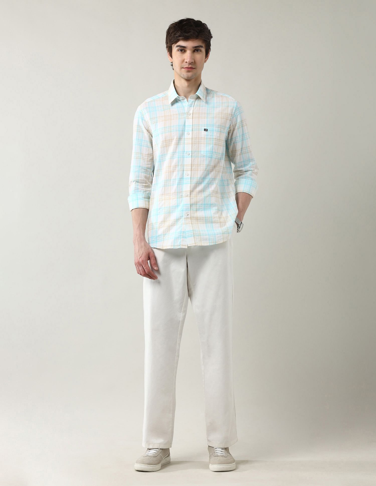 Arrow Sport Slim Fit Madras Checked Shirt