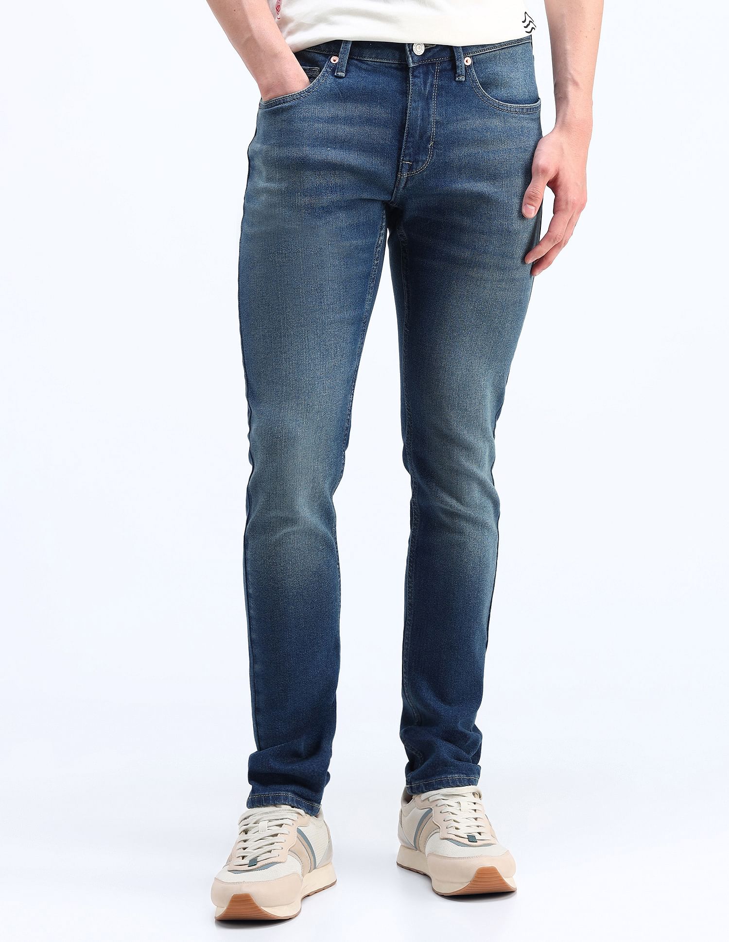 Flying Machine Jackson Skinny Mid Rise Jeans