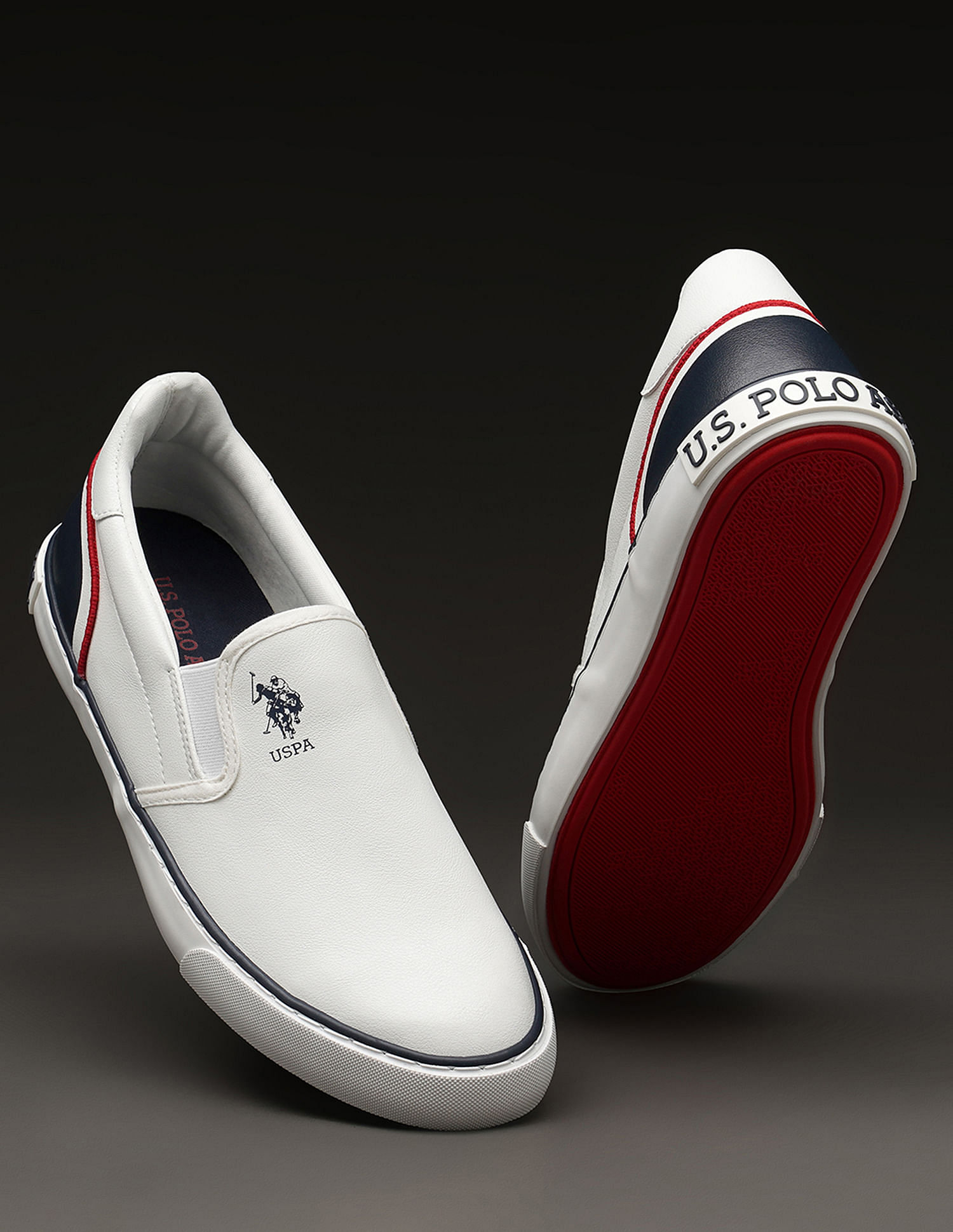 U.S. Polo Assn. Men Colourblocked Timeo 3.0 Slip-On Shoes