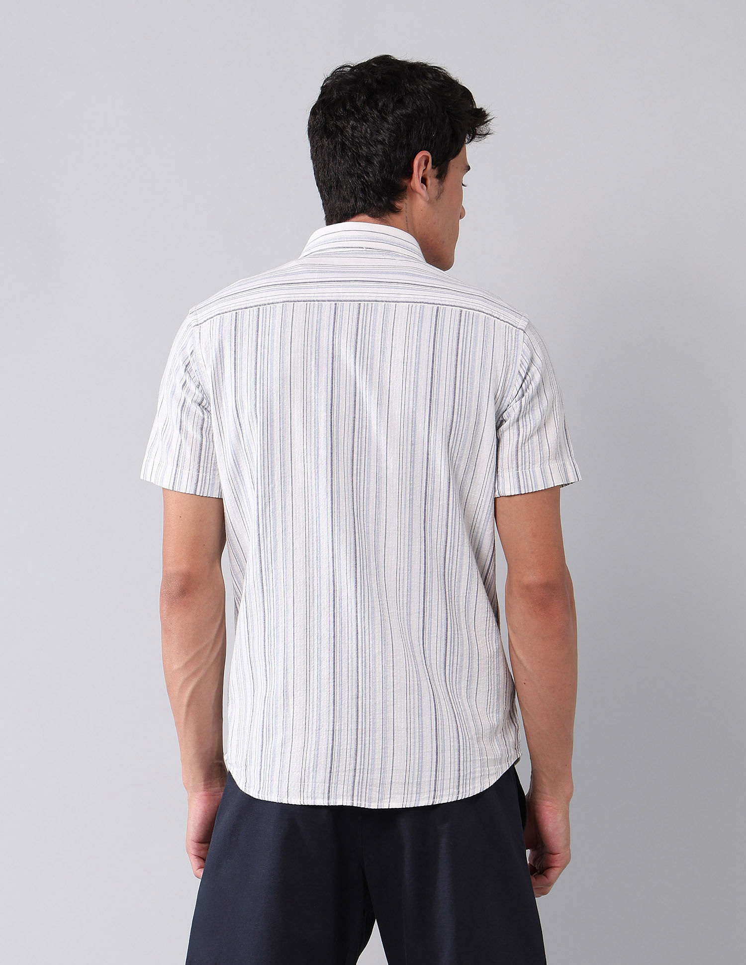 U.S. Polo Assn. Denim Co. Vertical Striped Pure Cotton Shirt