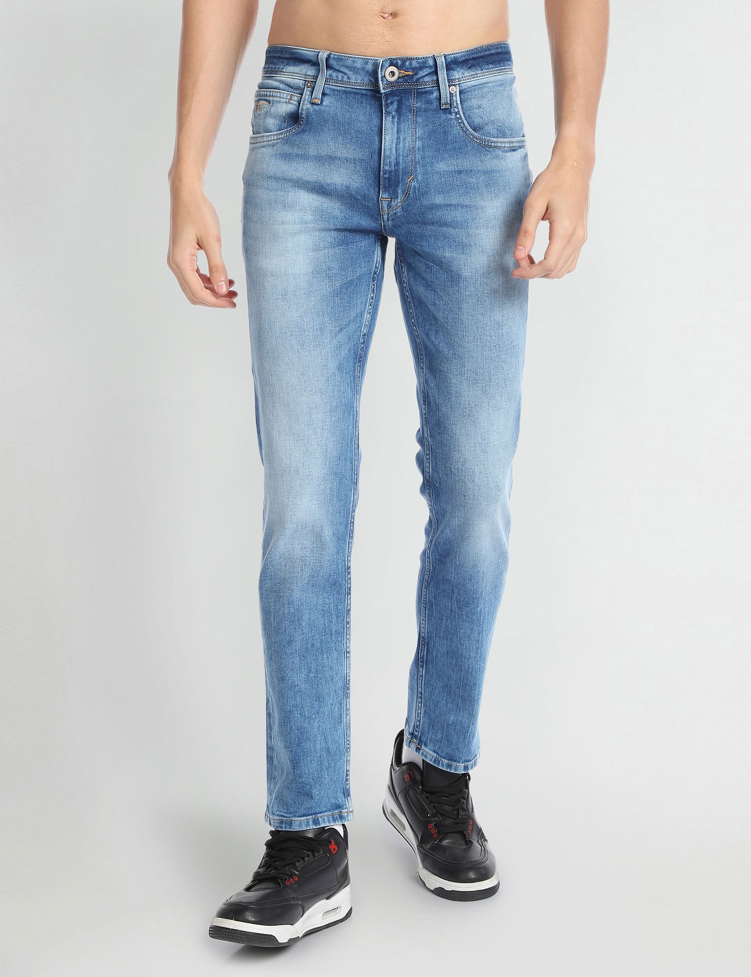 Flying Machine Stone Wash Michael Slim Tapered Fit Jeans