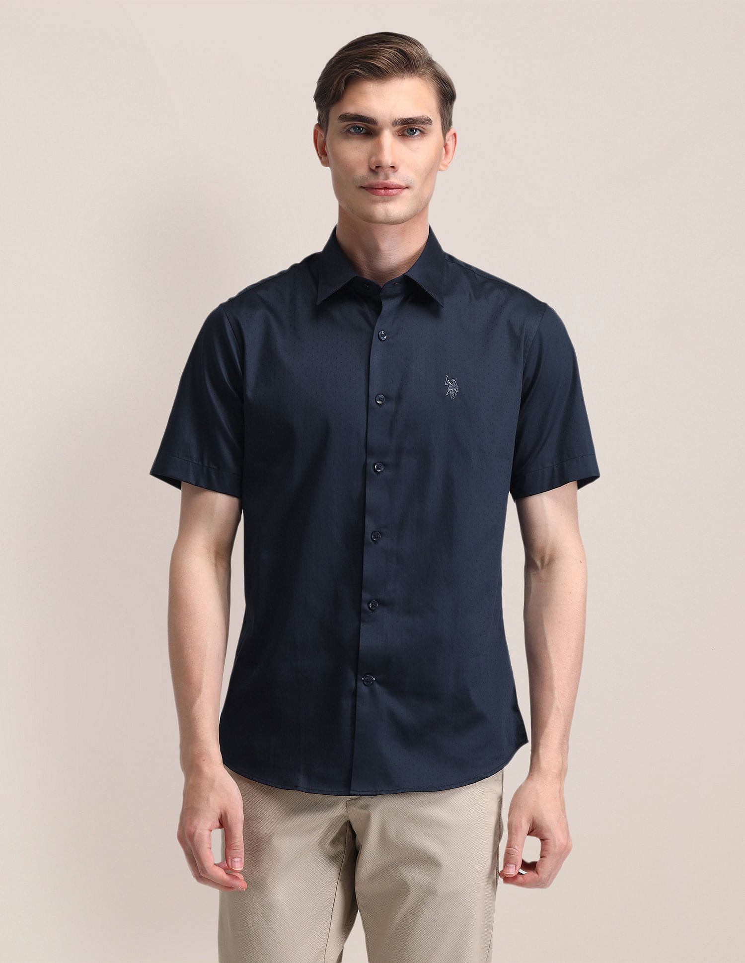 U.S. Polo Assn. Tailored Fit Satin Shirt