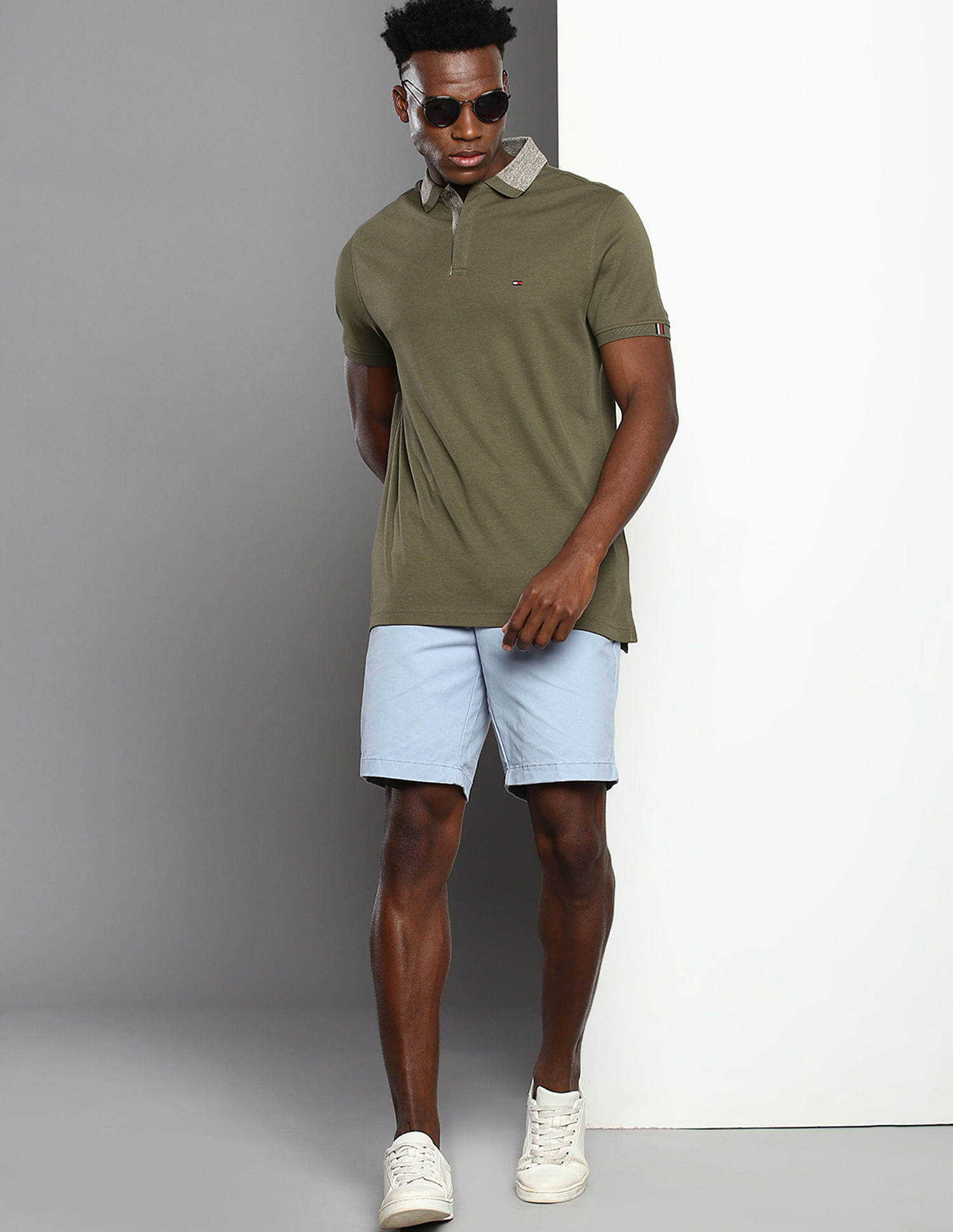 Tommy Hilfiger Mouline Collar Regular Fit Polo Shirt