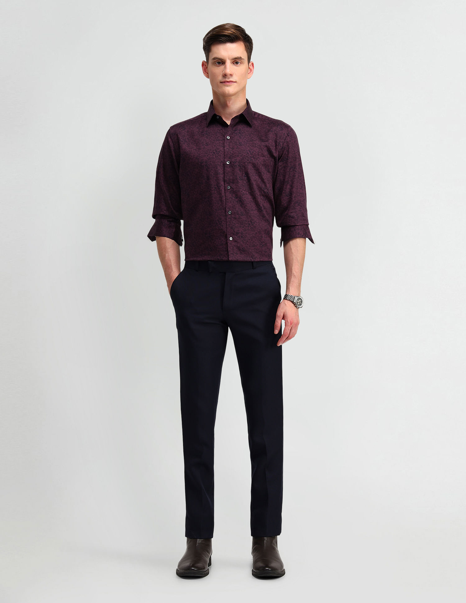 Arrow Liberty Classic Fit Satin Shirt