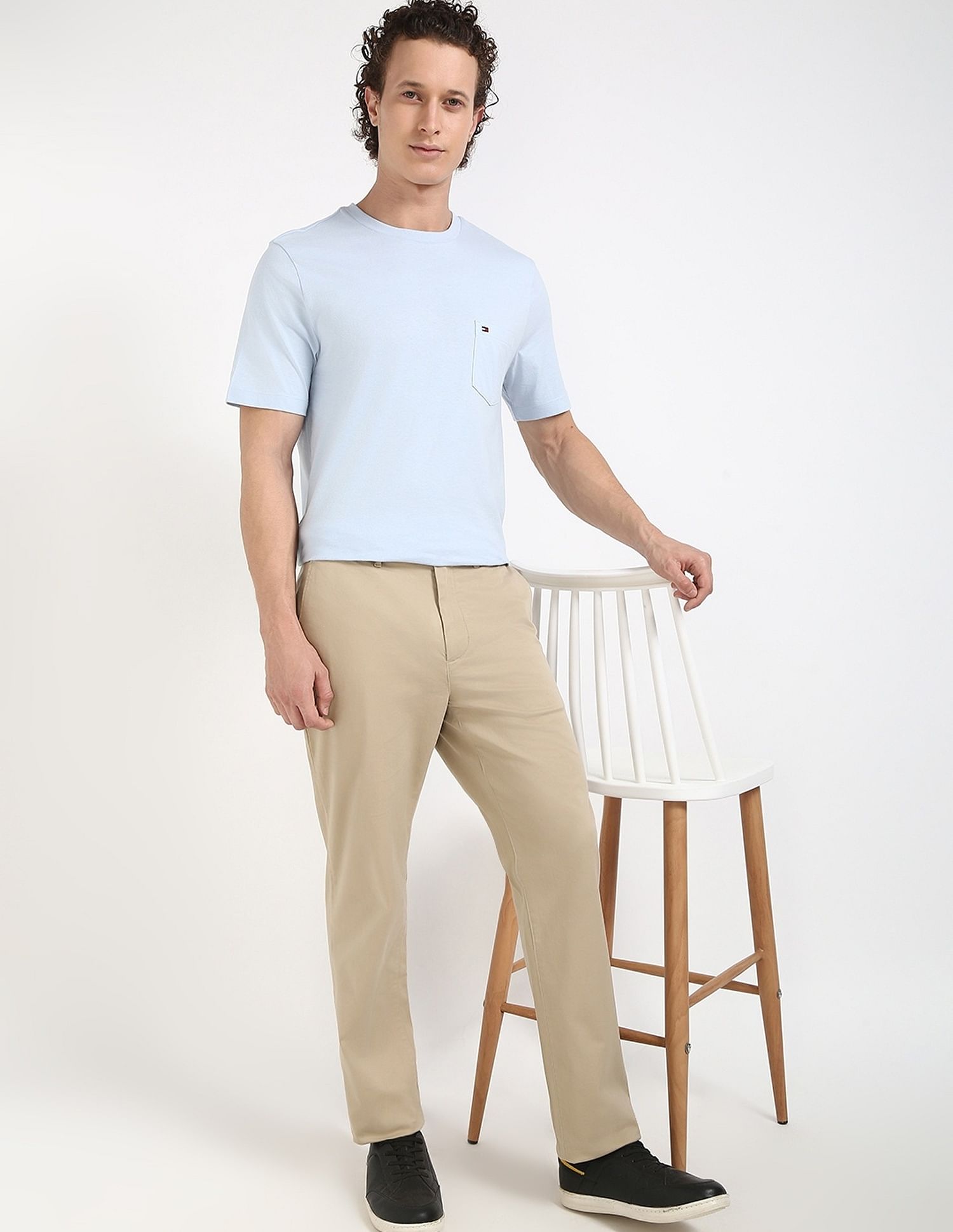 Tommy Hilfiger Solid Regular-Fit Cotton T-Shirt