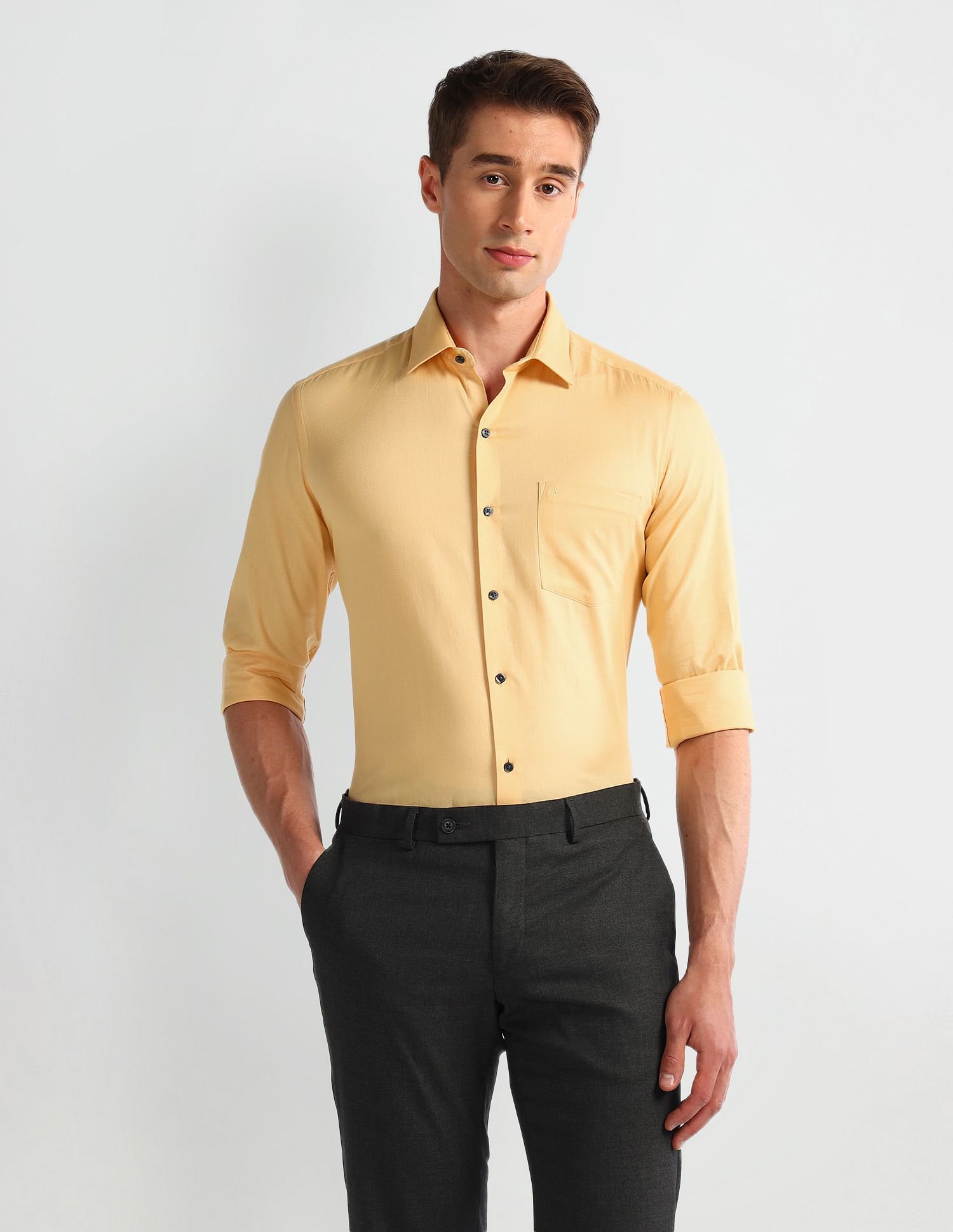 Arrow Cutaway Collar Slim Fit Shirt