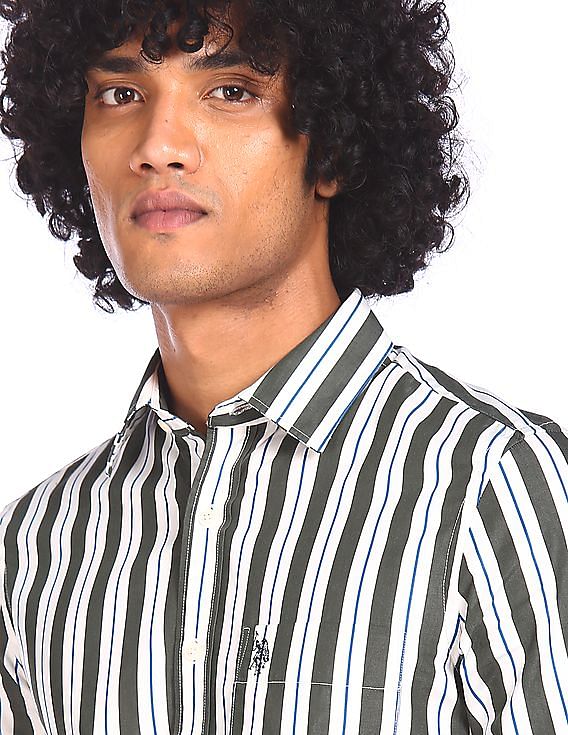 U.S. Polo Assn. Long Sleeve Striped Shirt