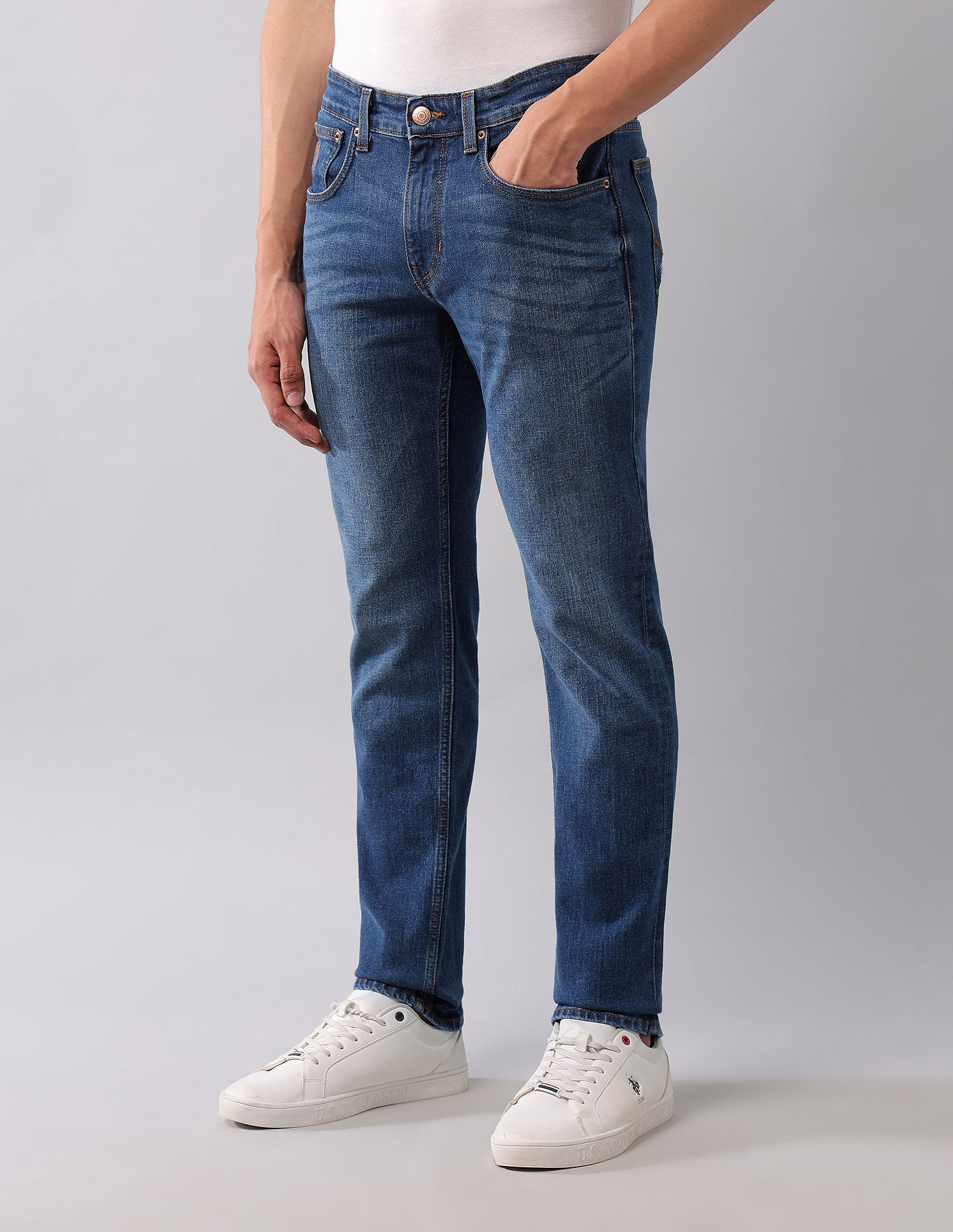 U.S. Polo Assn. Denim Co. Brandon Slim Tapered Fit Blue Jeans