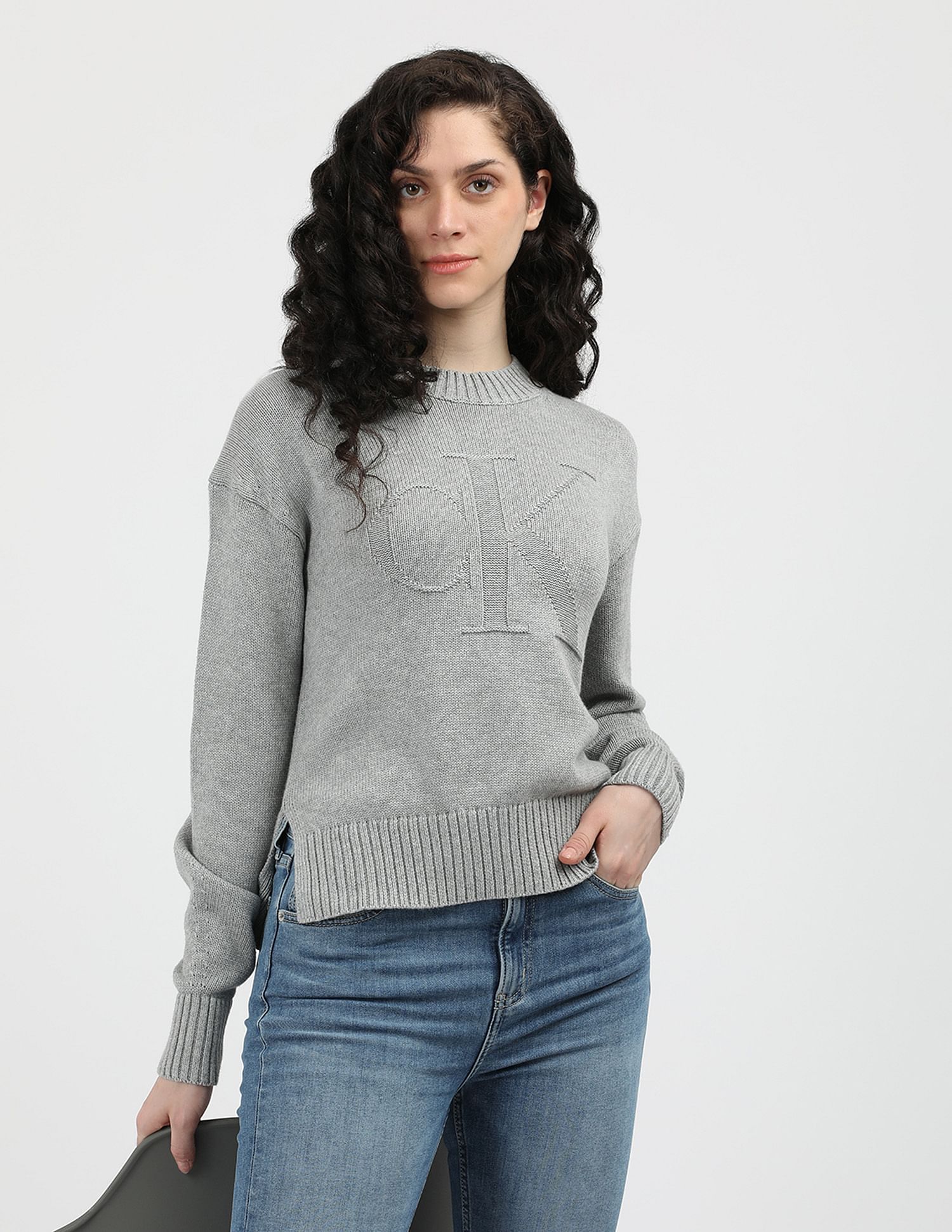 Calvin Klein Jeans Intarsia Loose Sweater