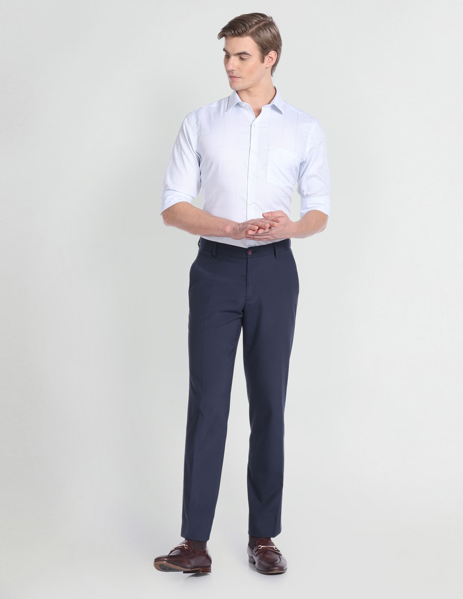 Arrow Auto Press Outline Check Shirt