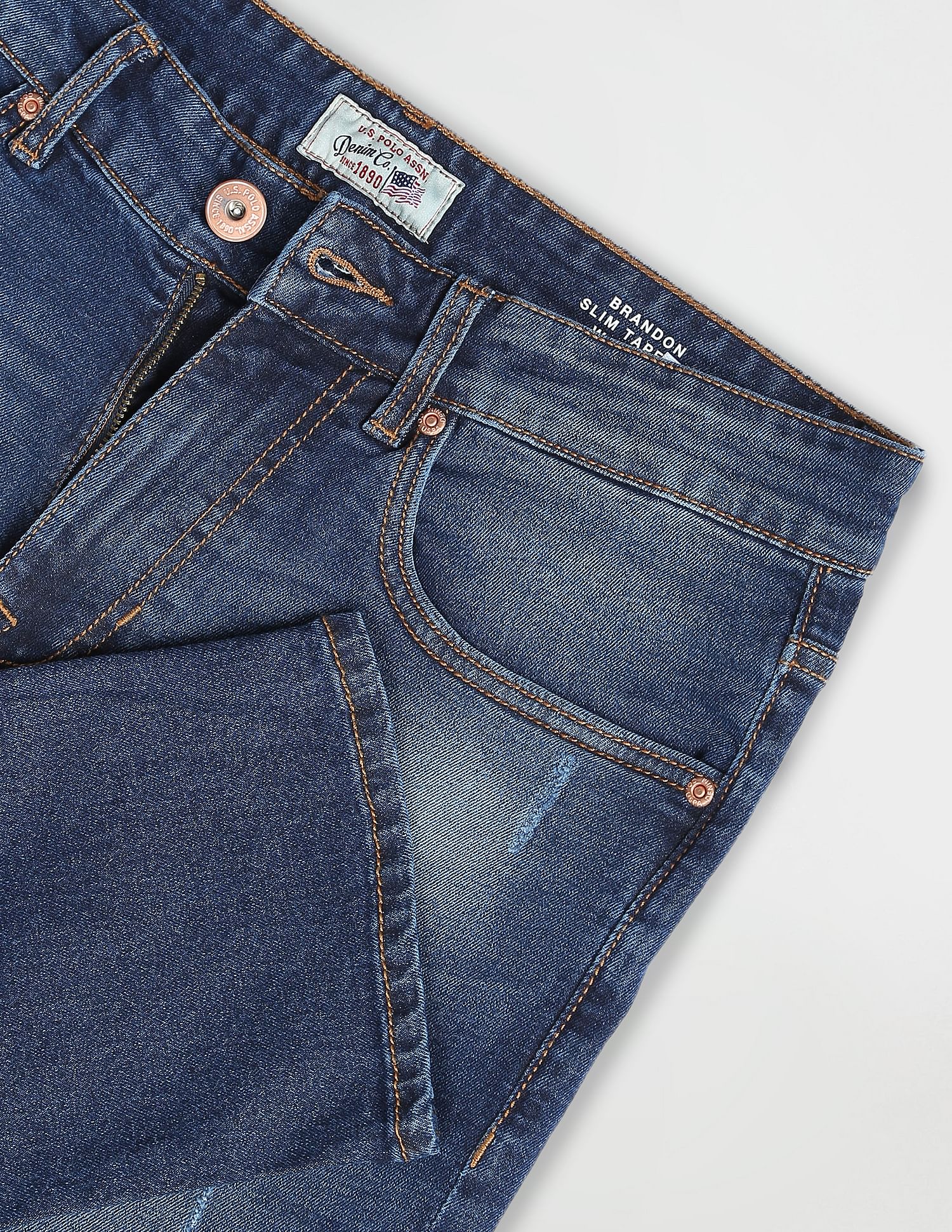 U.S. Polo Assn. Denim Co. Brandon Slim Tapered Fit Blue Jeans