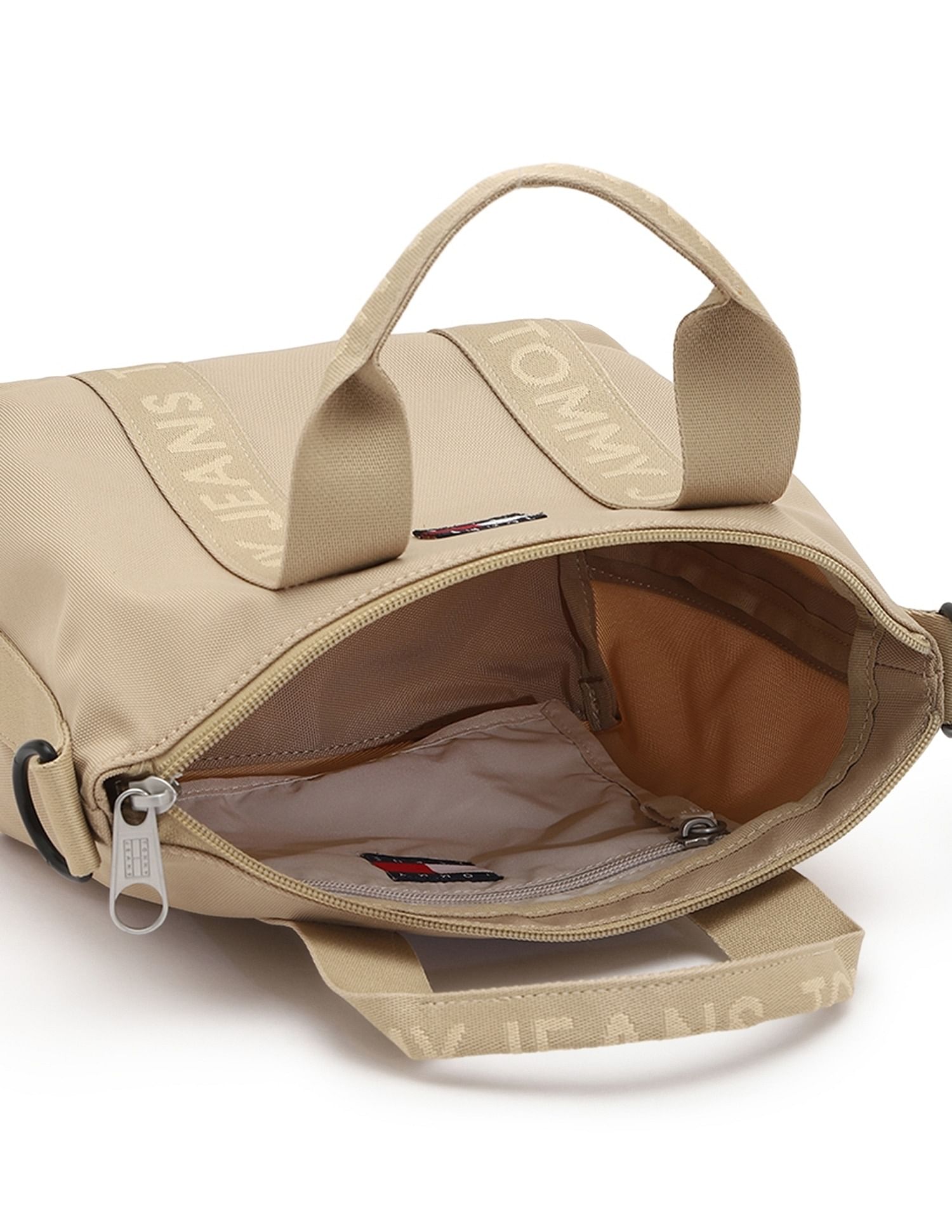 Tommy Hilfiger Solid Polyester Tote Bag