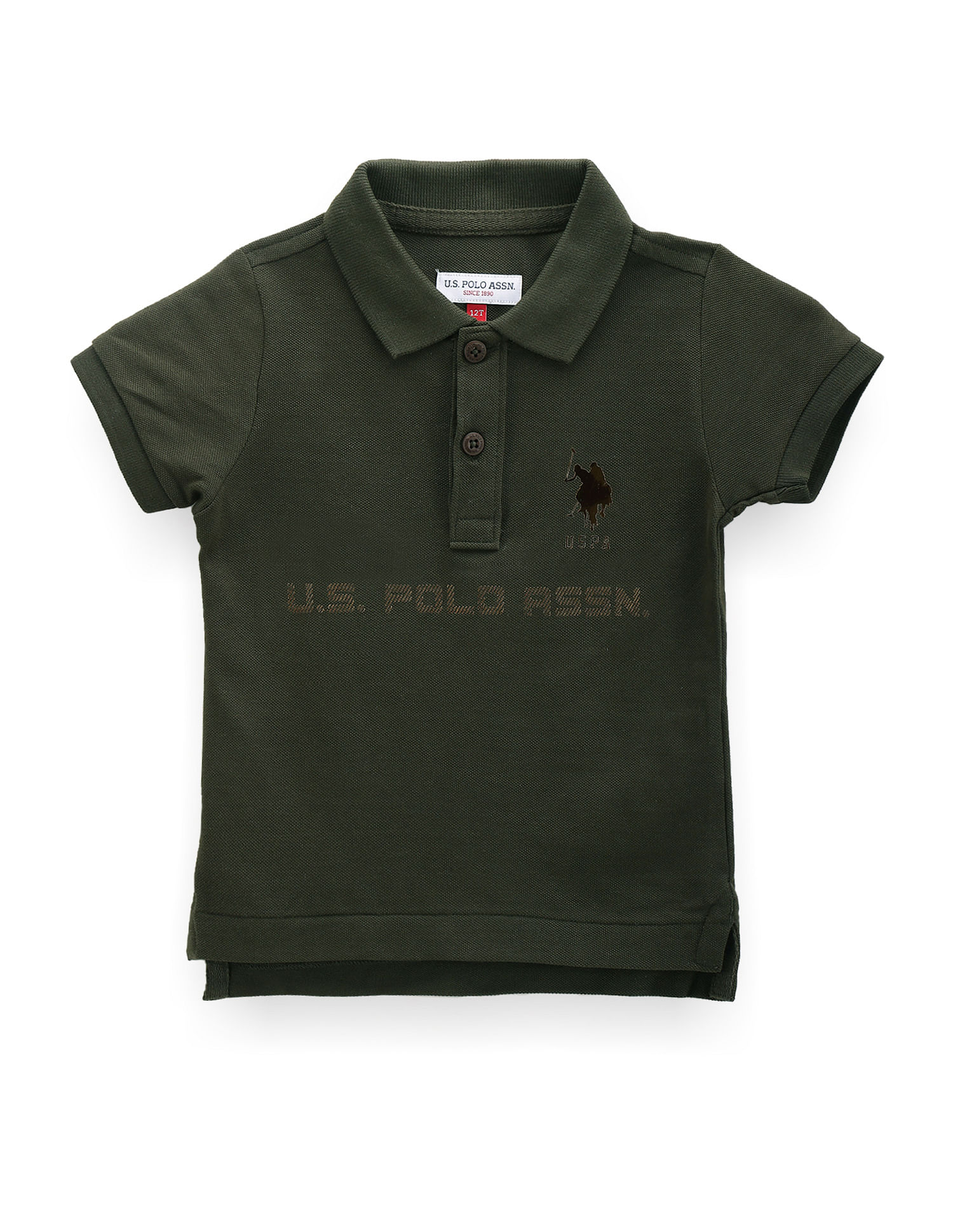 Buy U.S. Polo Assn. Kids Boys Brand Print Cotton Polo Shirt NNNOW