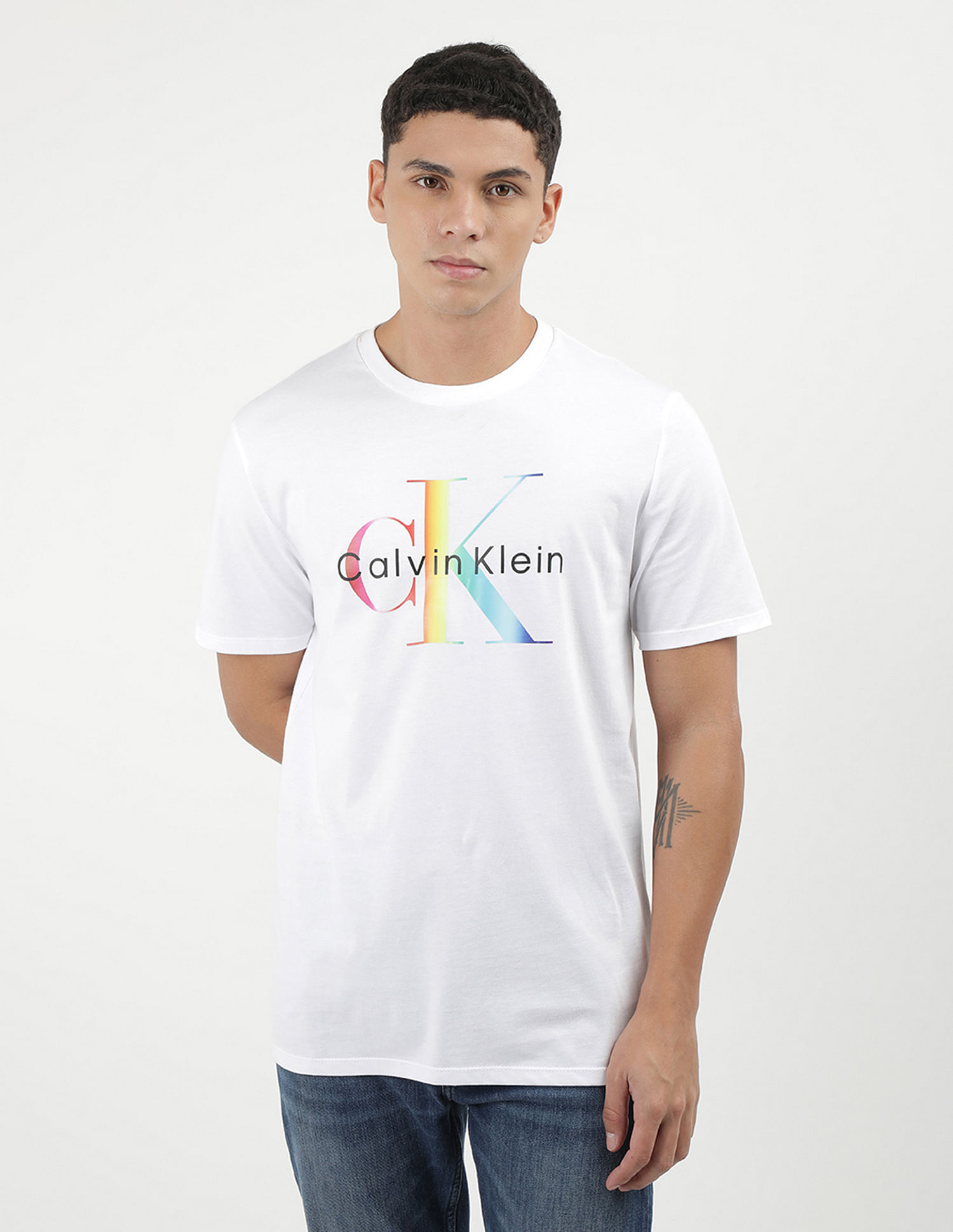 Calvin Klein Crew Neck Monogram T-Shirt