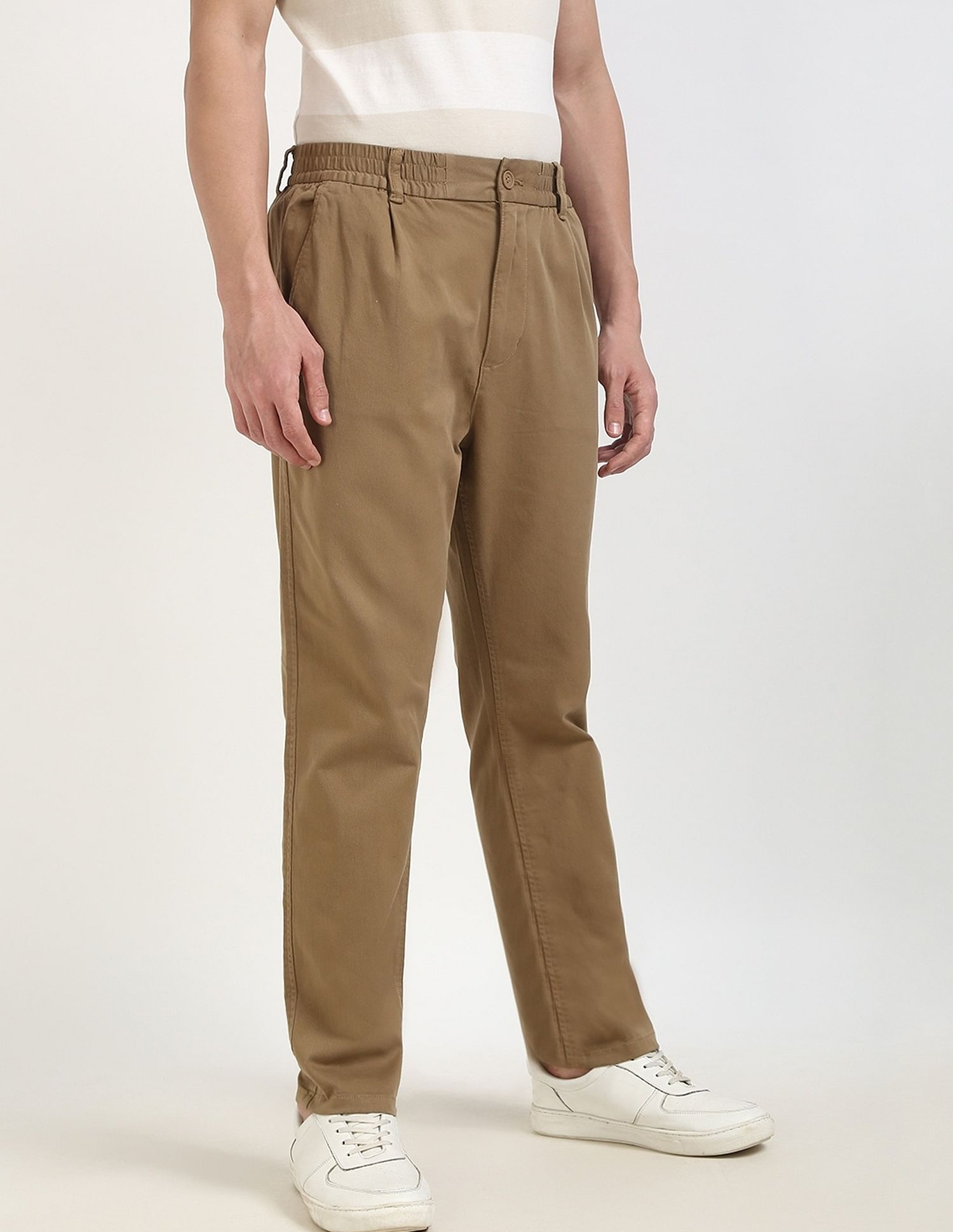 Tommy Hilfiger Brown Men's Trousers for Earthy Style