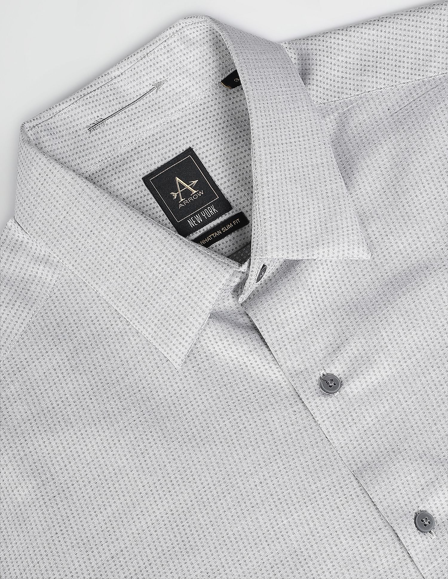 Arrow Newyork Geometric Patterned Manhattan Slim Fit Shirt