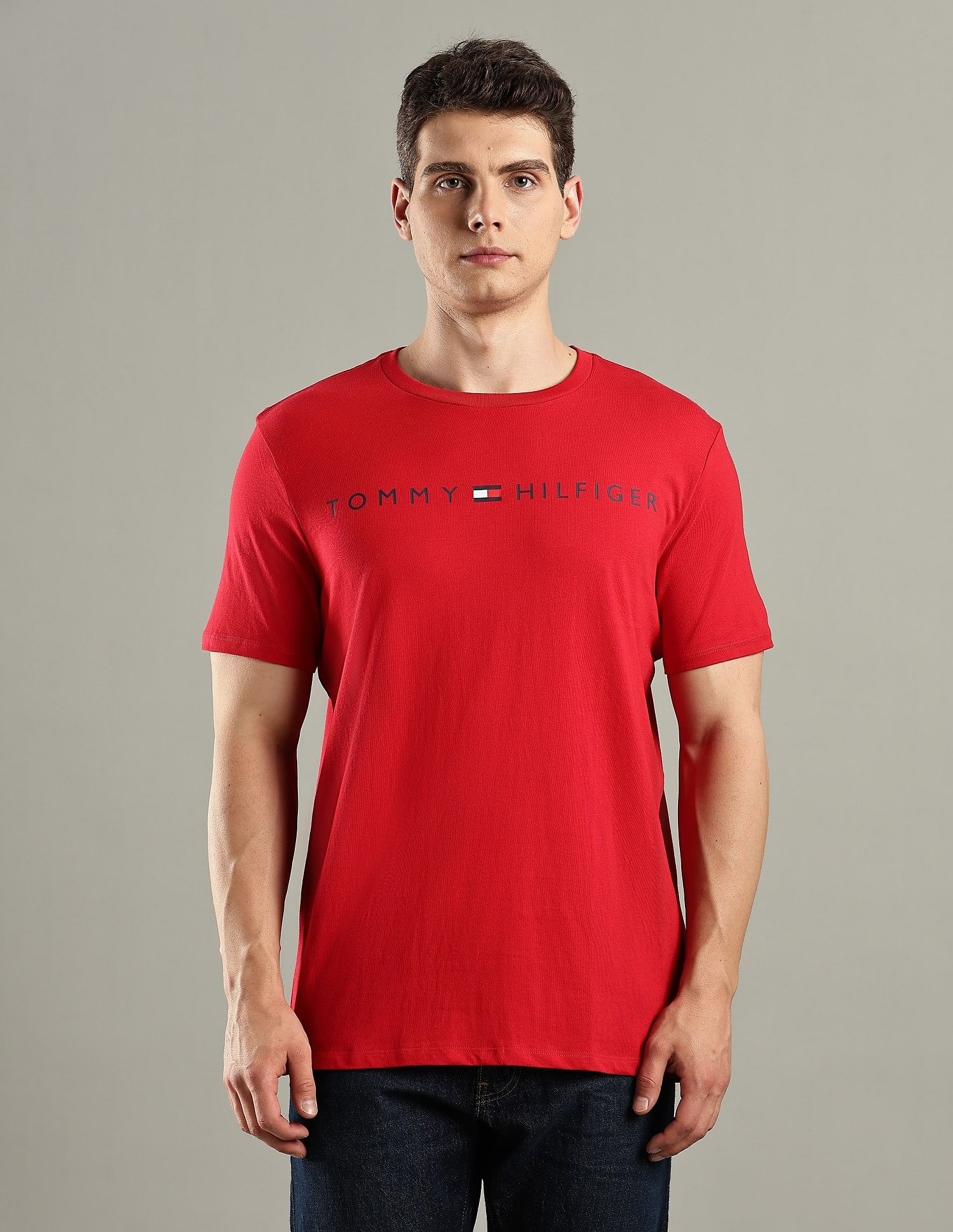 Tommy Hilfiger Logo Regular-Fit Cotton T-Shirt