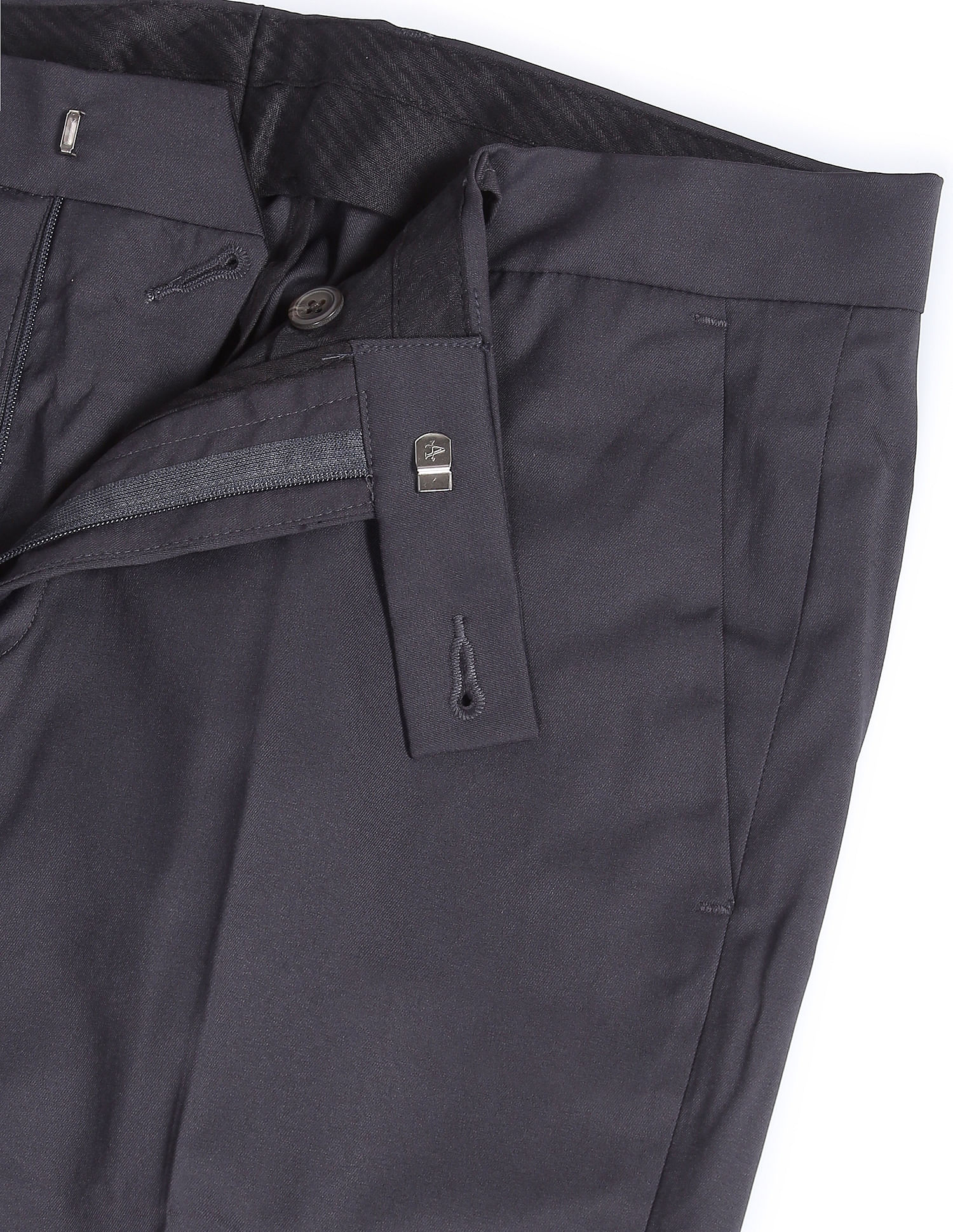 Arrow Mid Rise Twill Solid Trousers