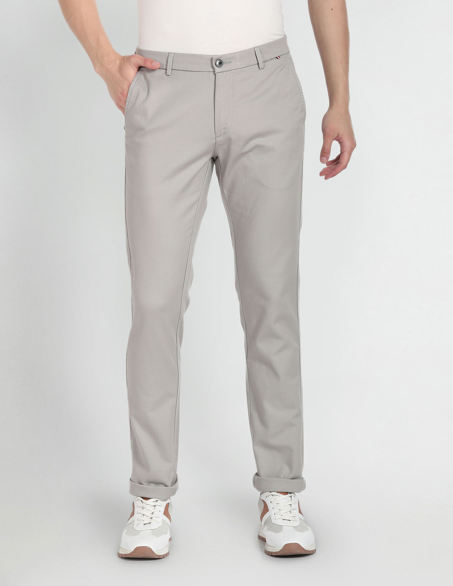 Arrow Sports Low Rise Slim Fit Trousers