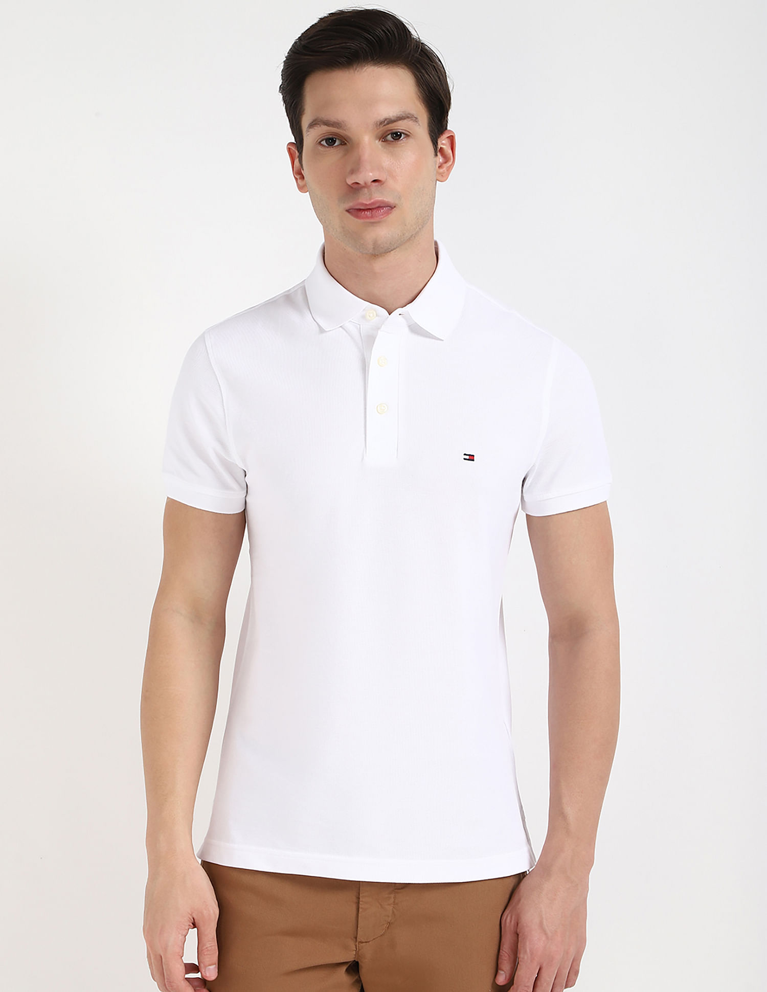 Tommy Hilfiger Solid Slim Fit POLO
