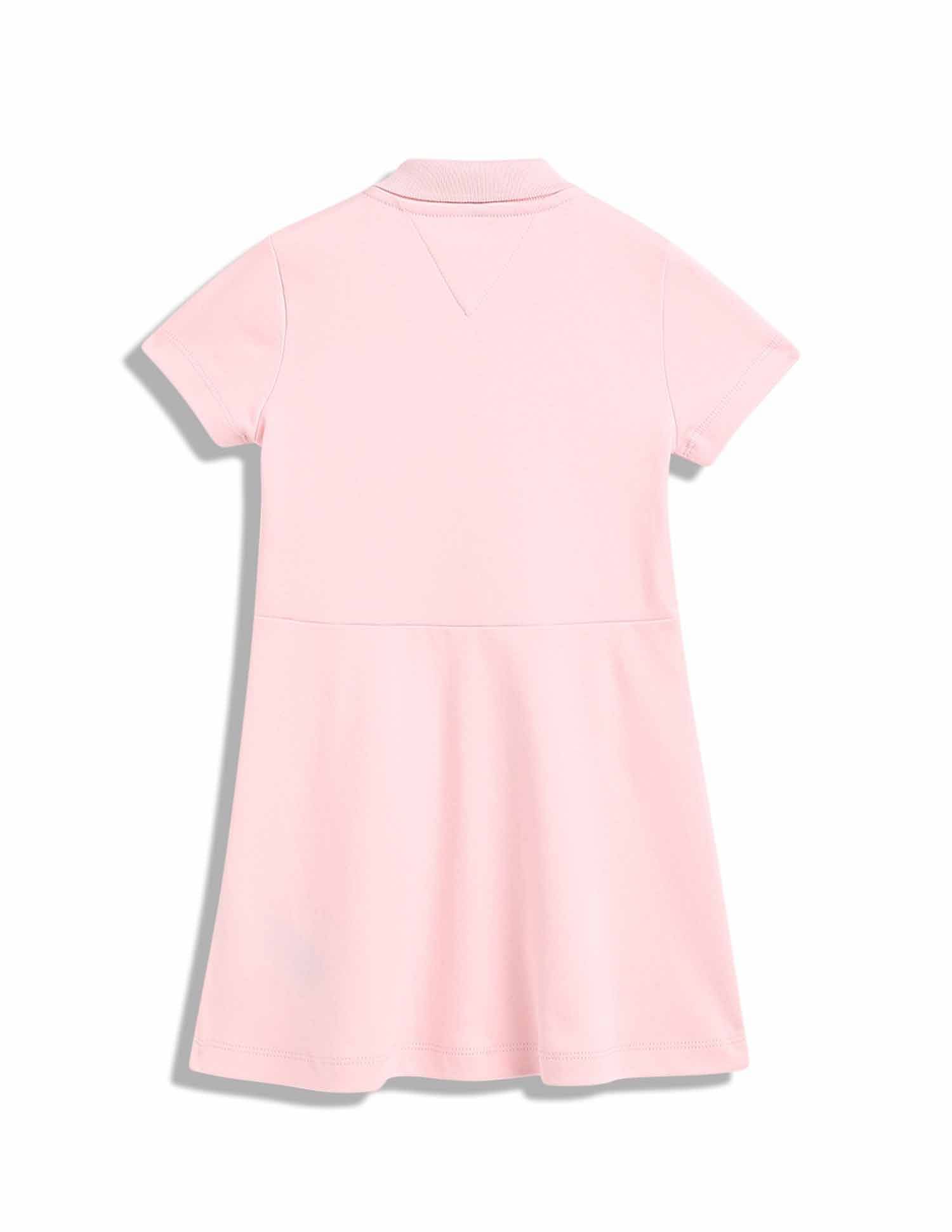 Tommy Hilfiger Kids Girls Logo Regular-Fit Cotton Dress