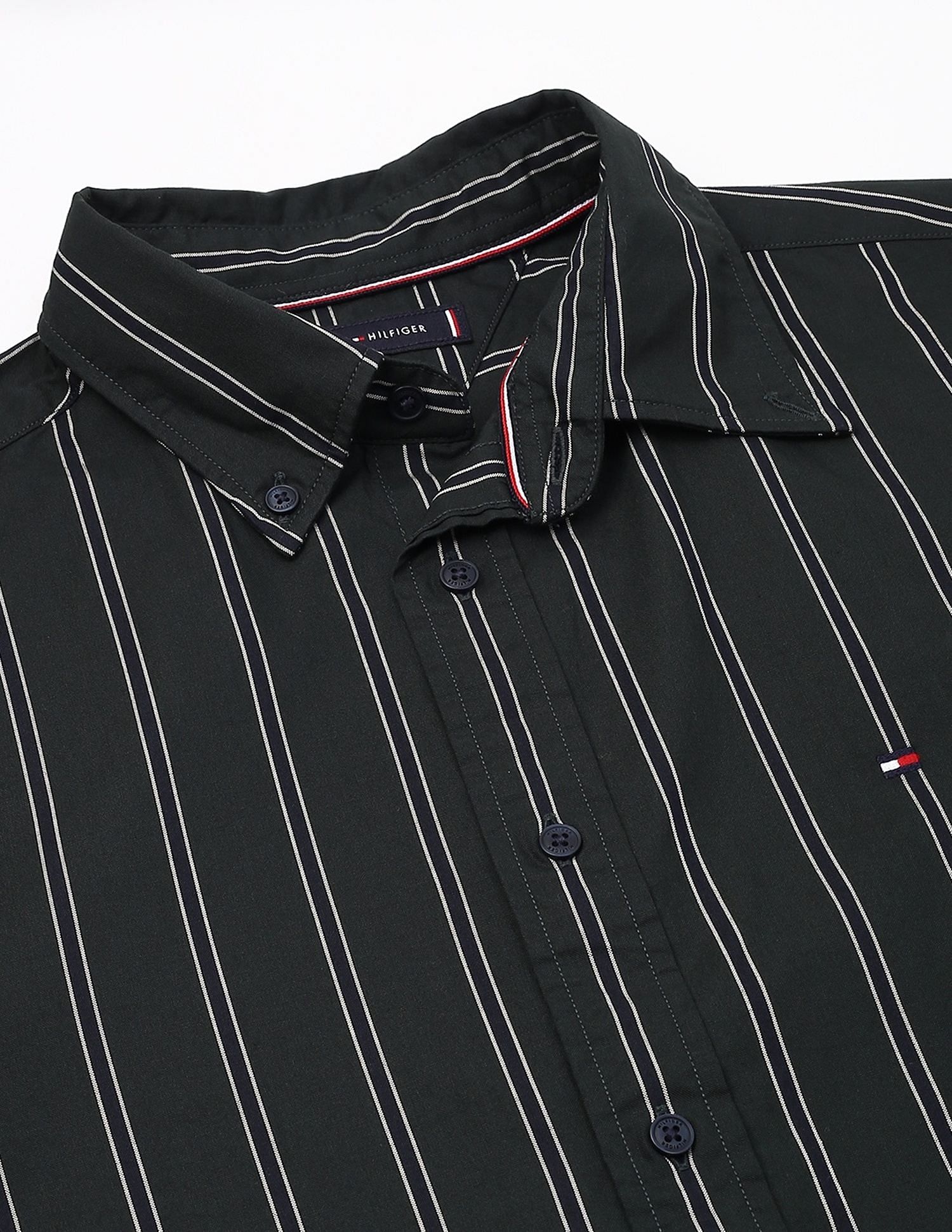 Tommy Hilfiger Striped Regular-Fit Dobby Shirt